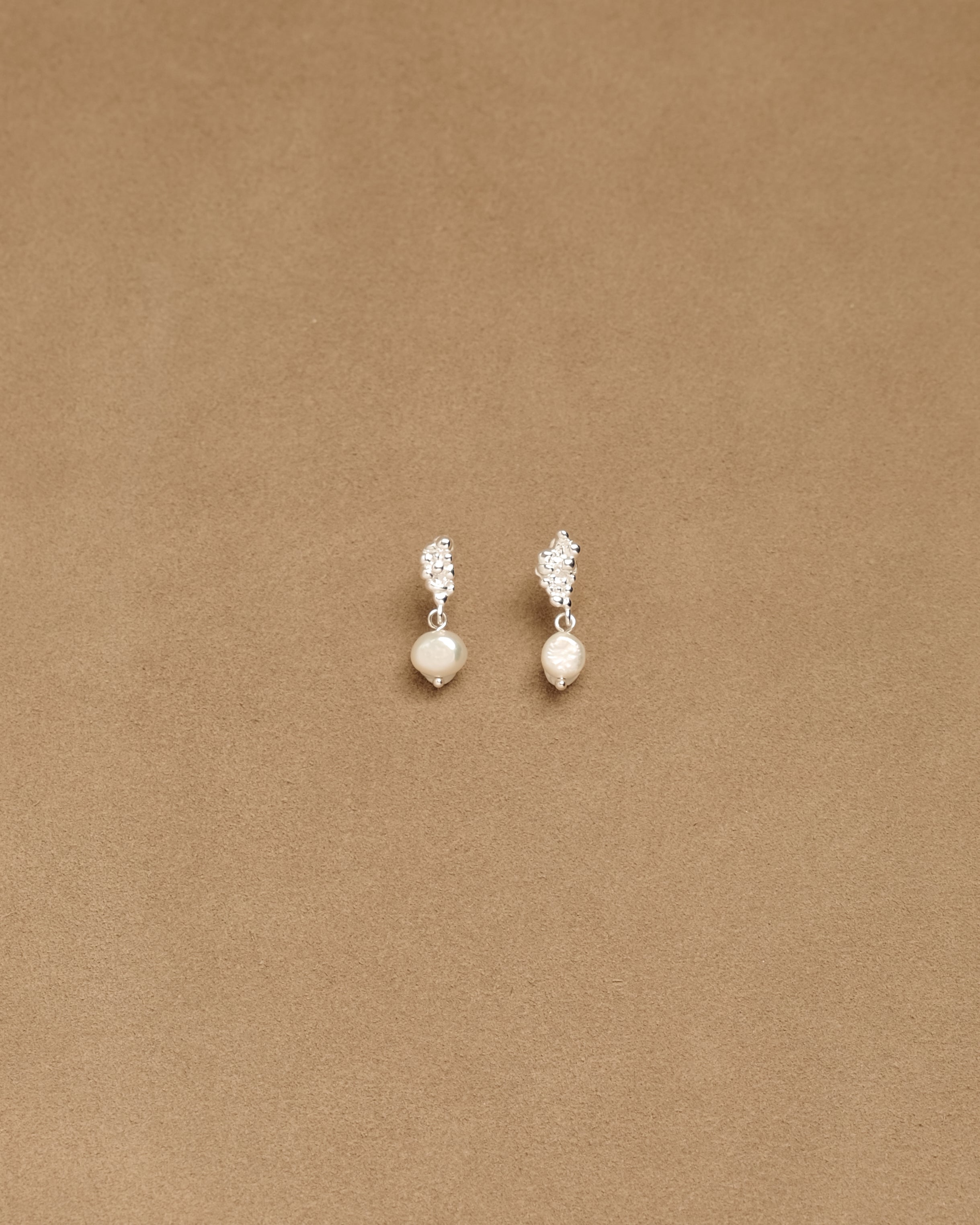 Zaia Irregular Grape Fresh Water Pearl Stud Earrings