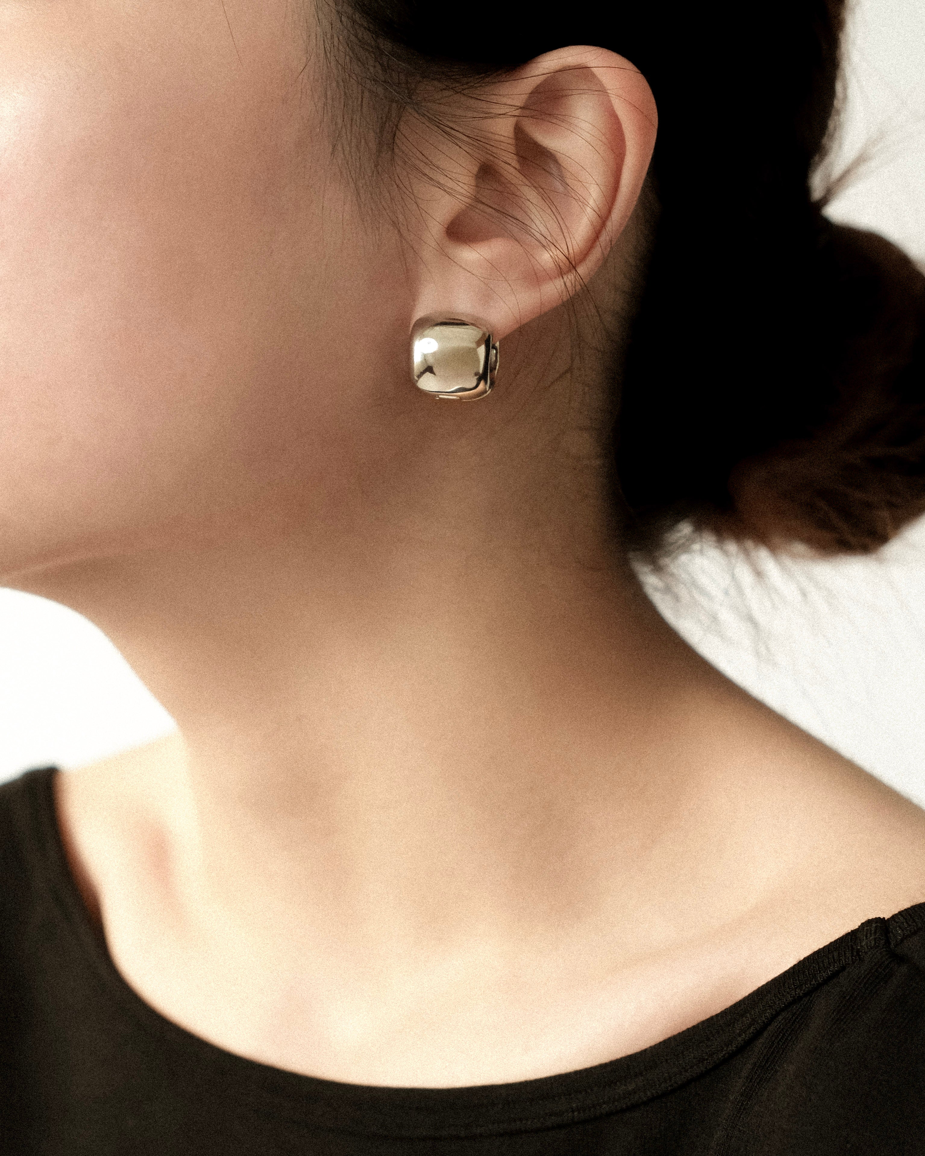 Bold Emora Cigar Hoop Earrings