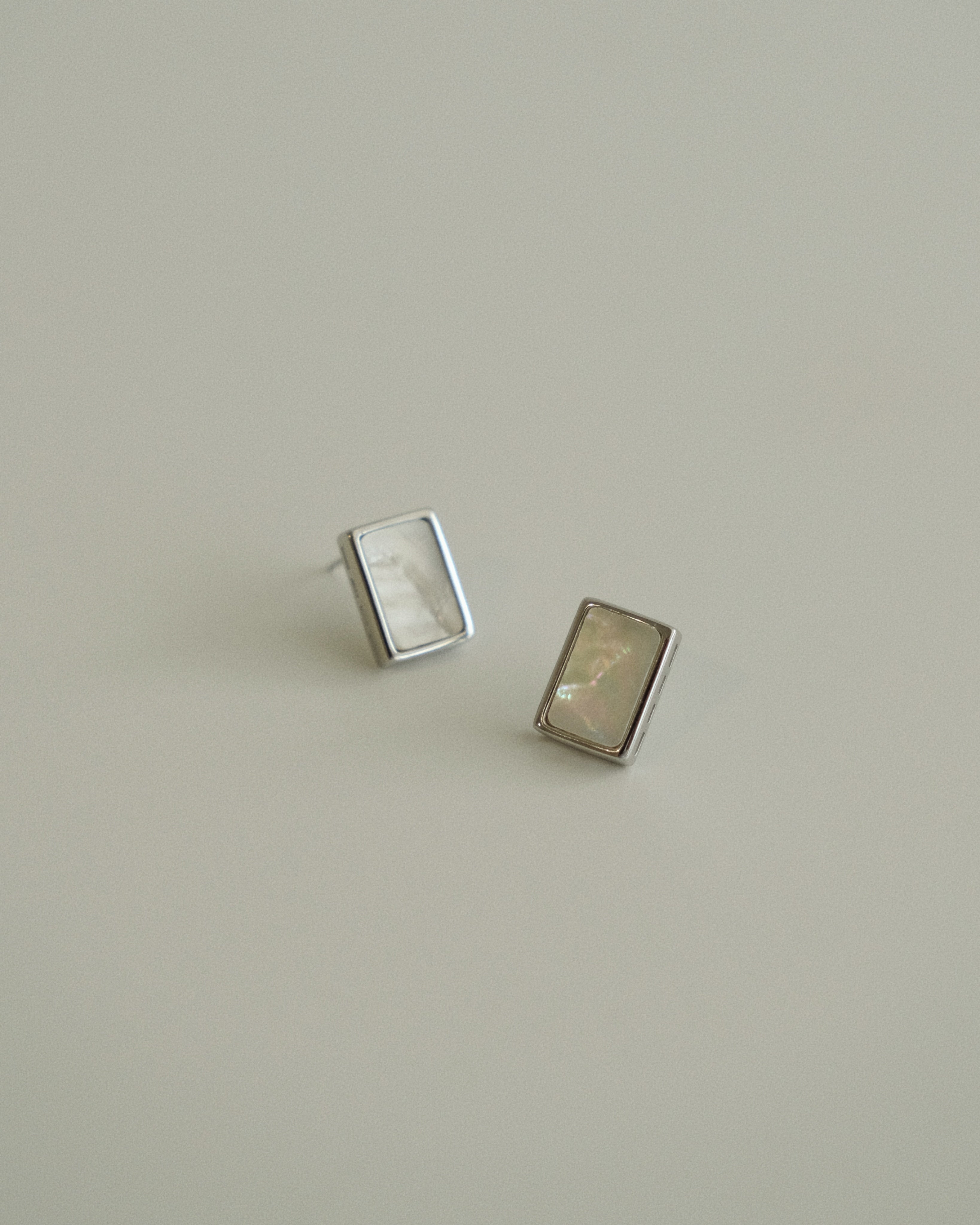 Beatha Mother of Pearl Stud Earrings
