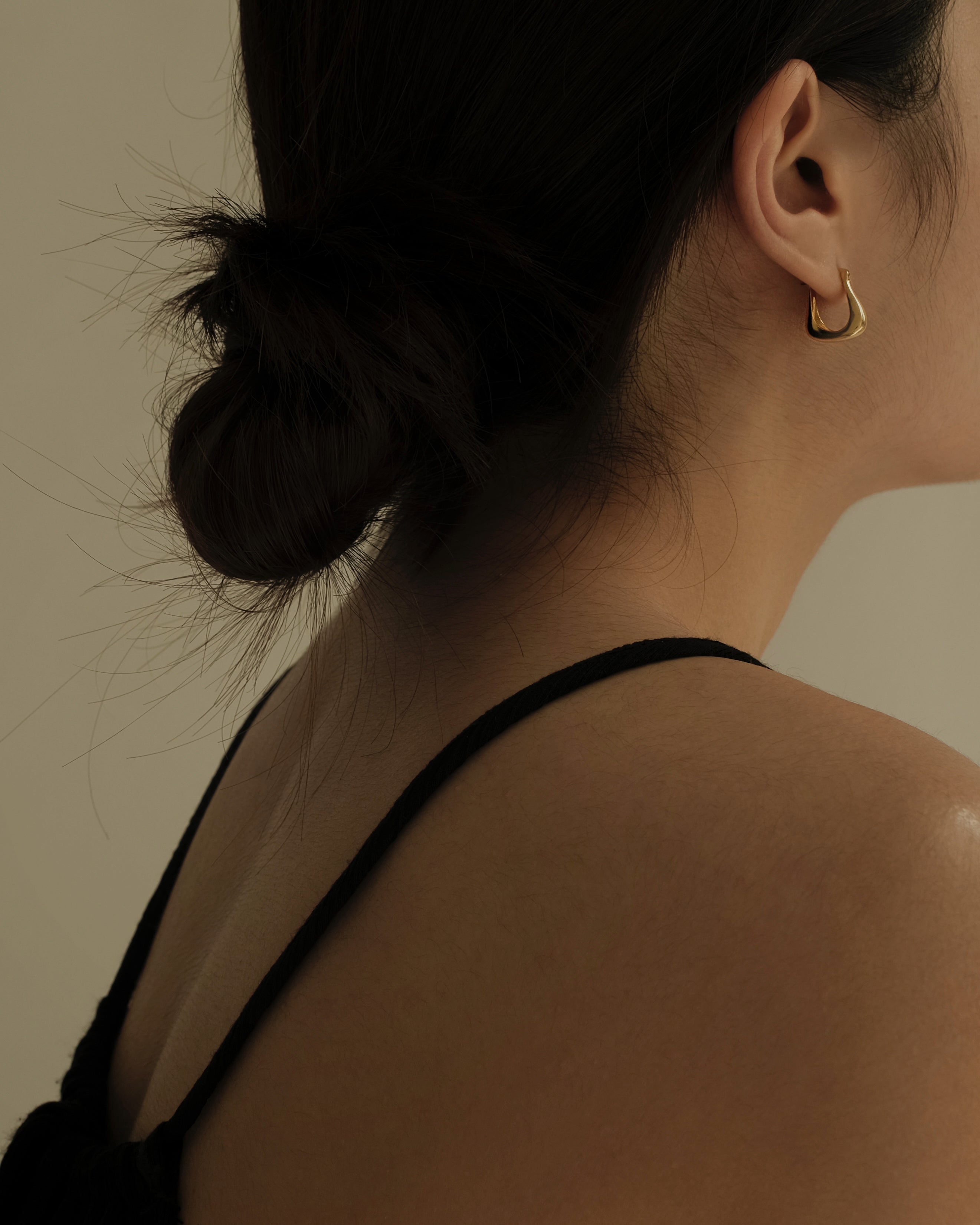 Fae Mini Puffed Hoop Earrings