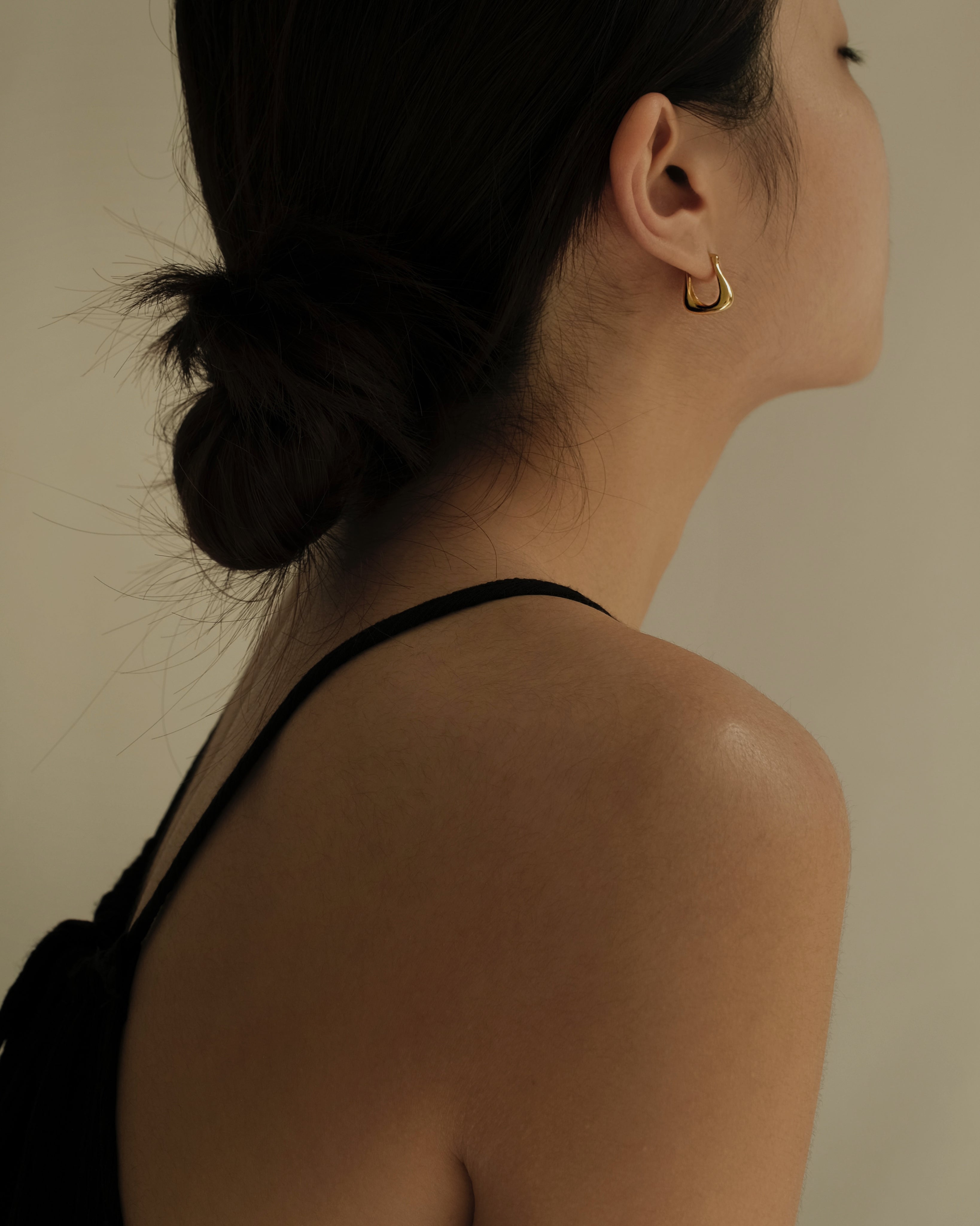 Fae Mini Puffed Hoop Earrings
