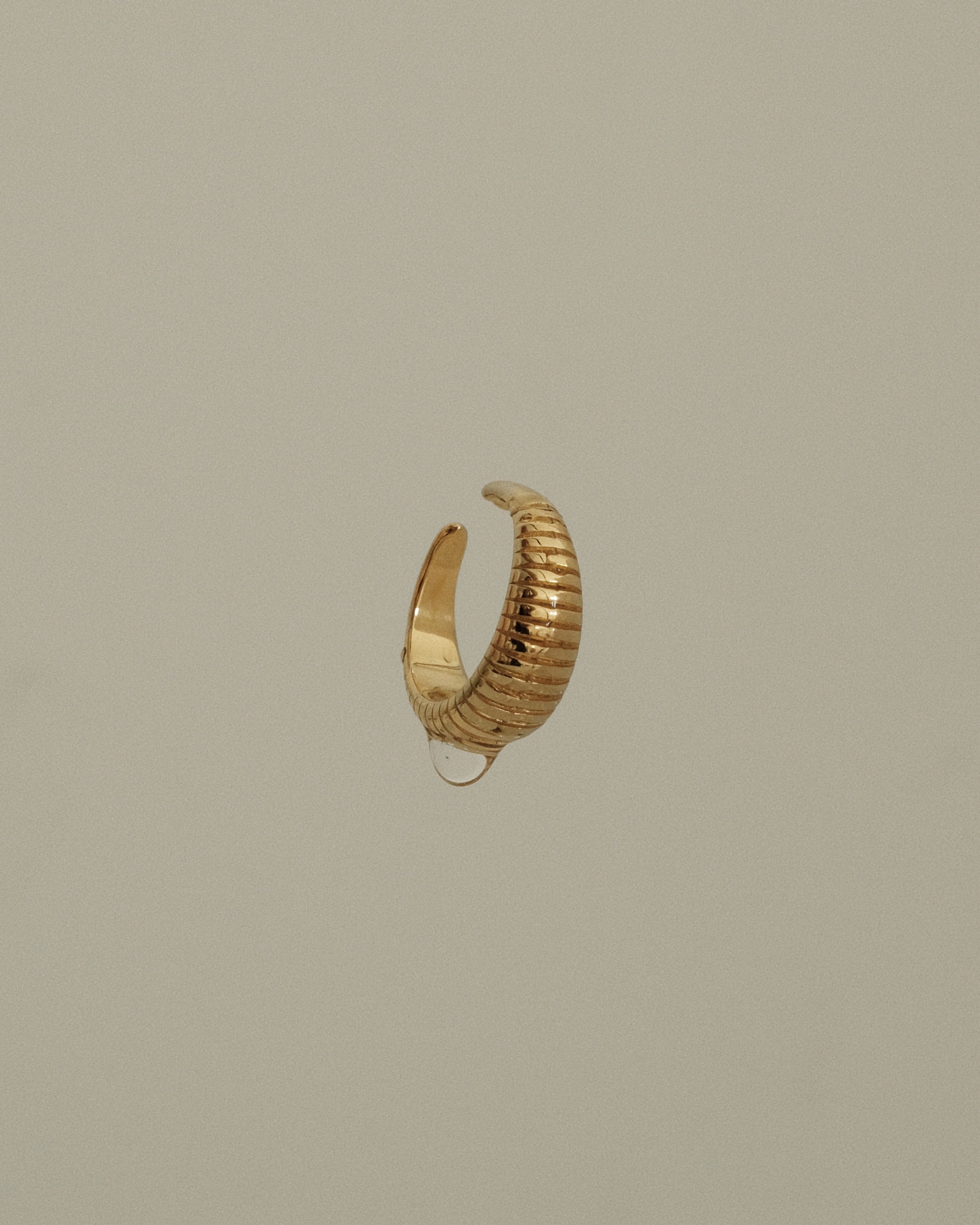 Maeva Ridged Croissant Dome Ring