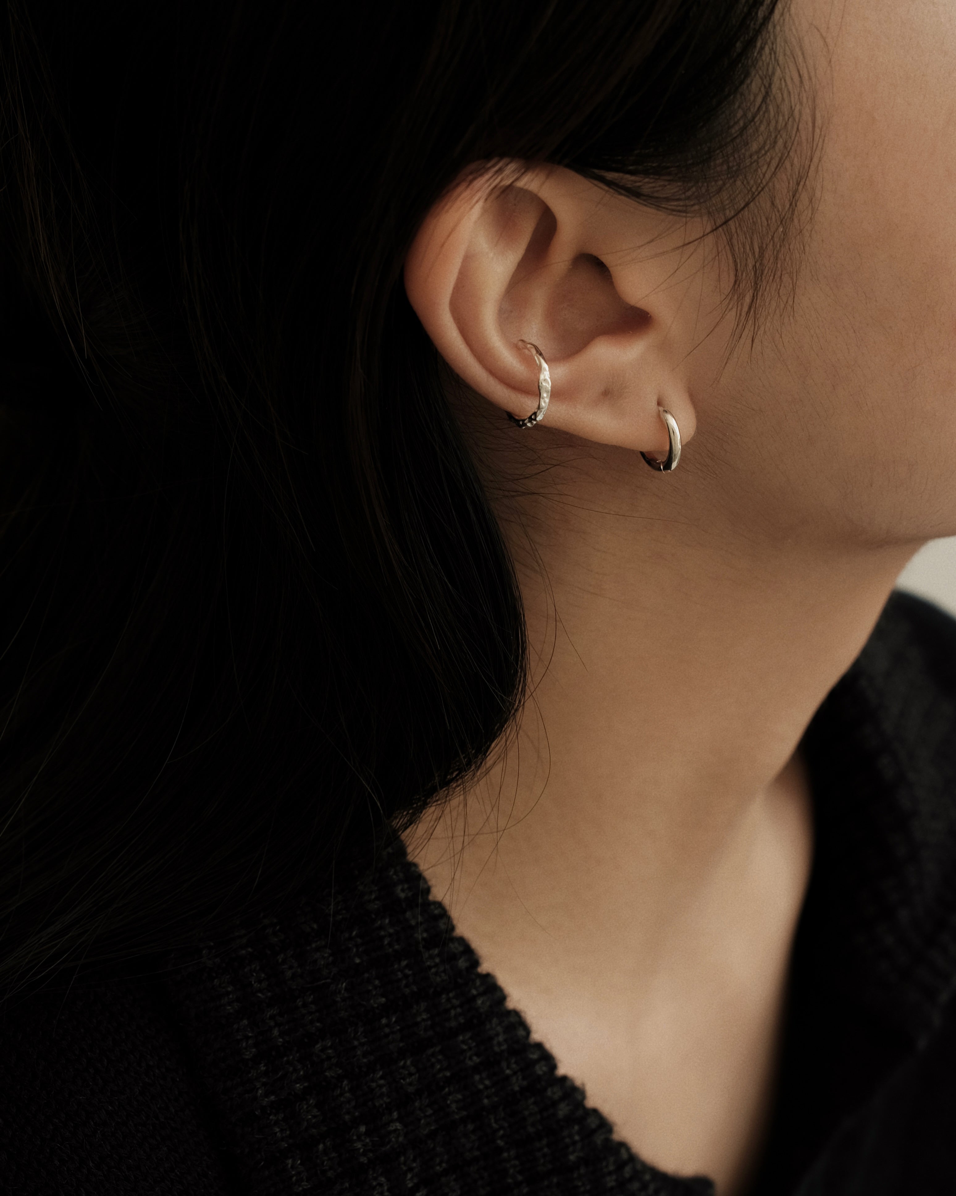 Insa Petite Hammered Ear Cuff