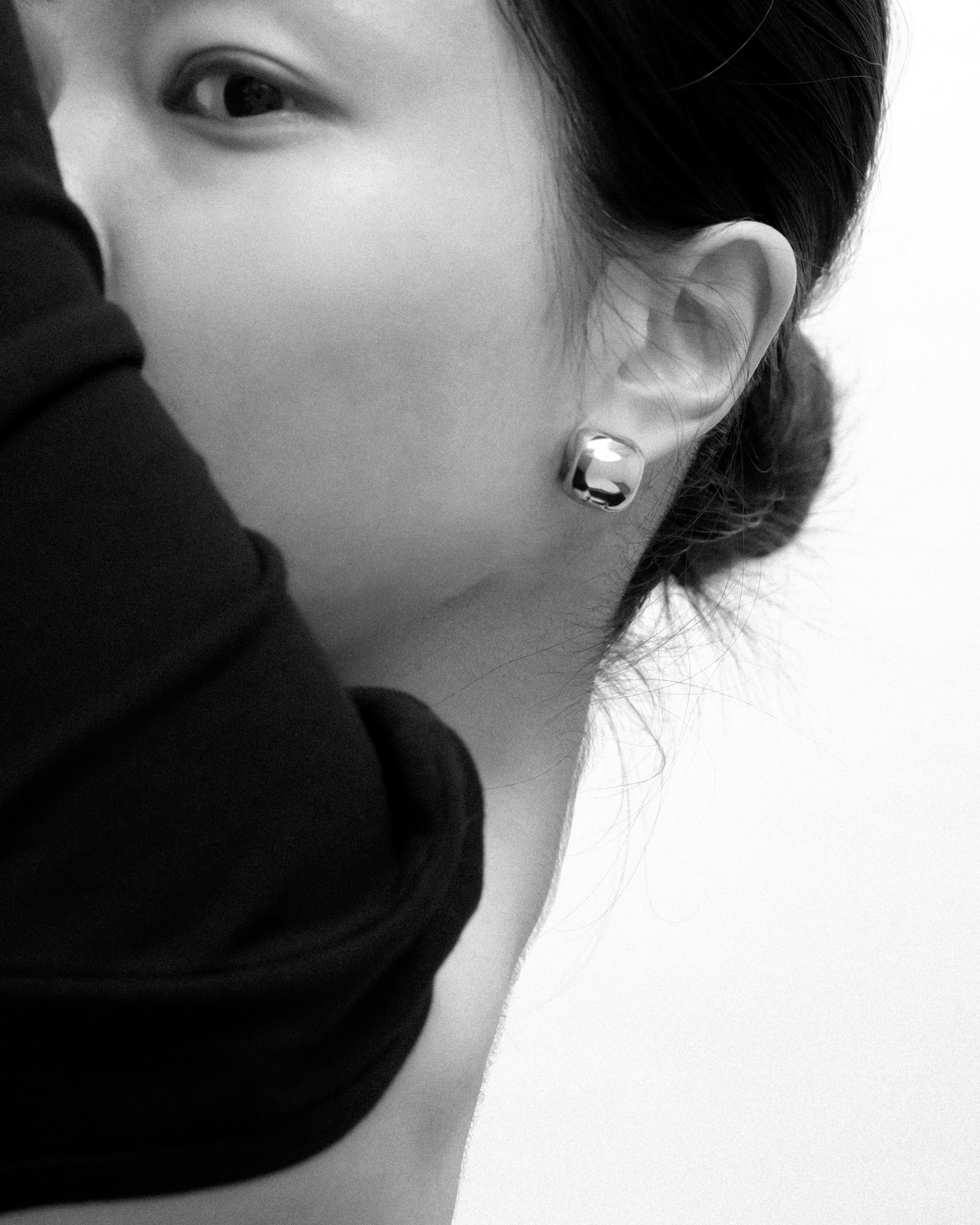 Bold Emora Cigar Hoop Earrings