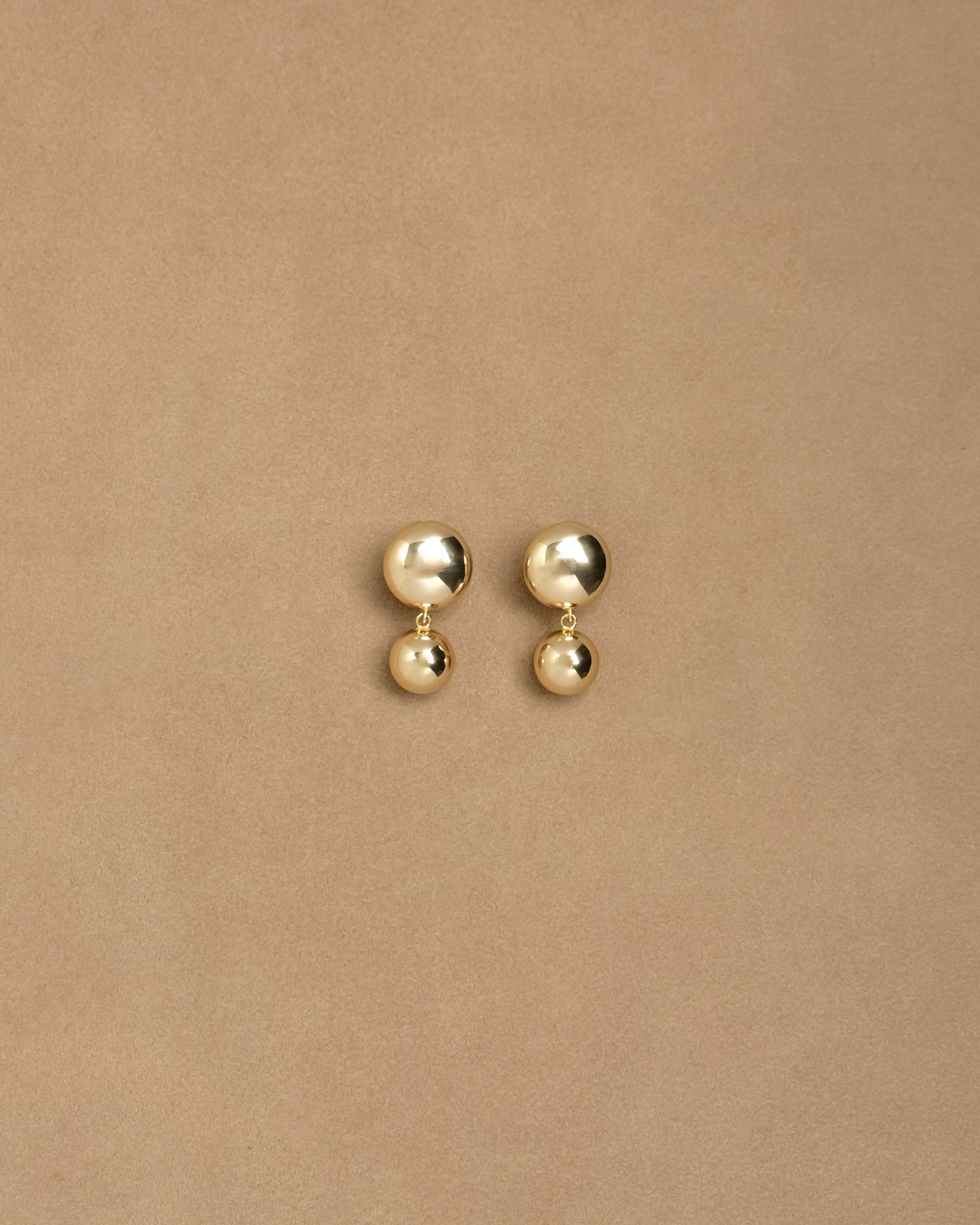 Roth Dome Bobble Dangle Stud Earrings