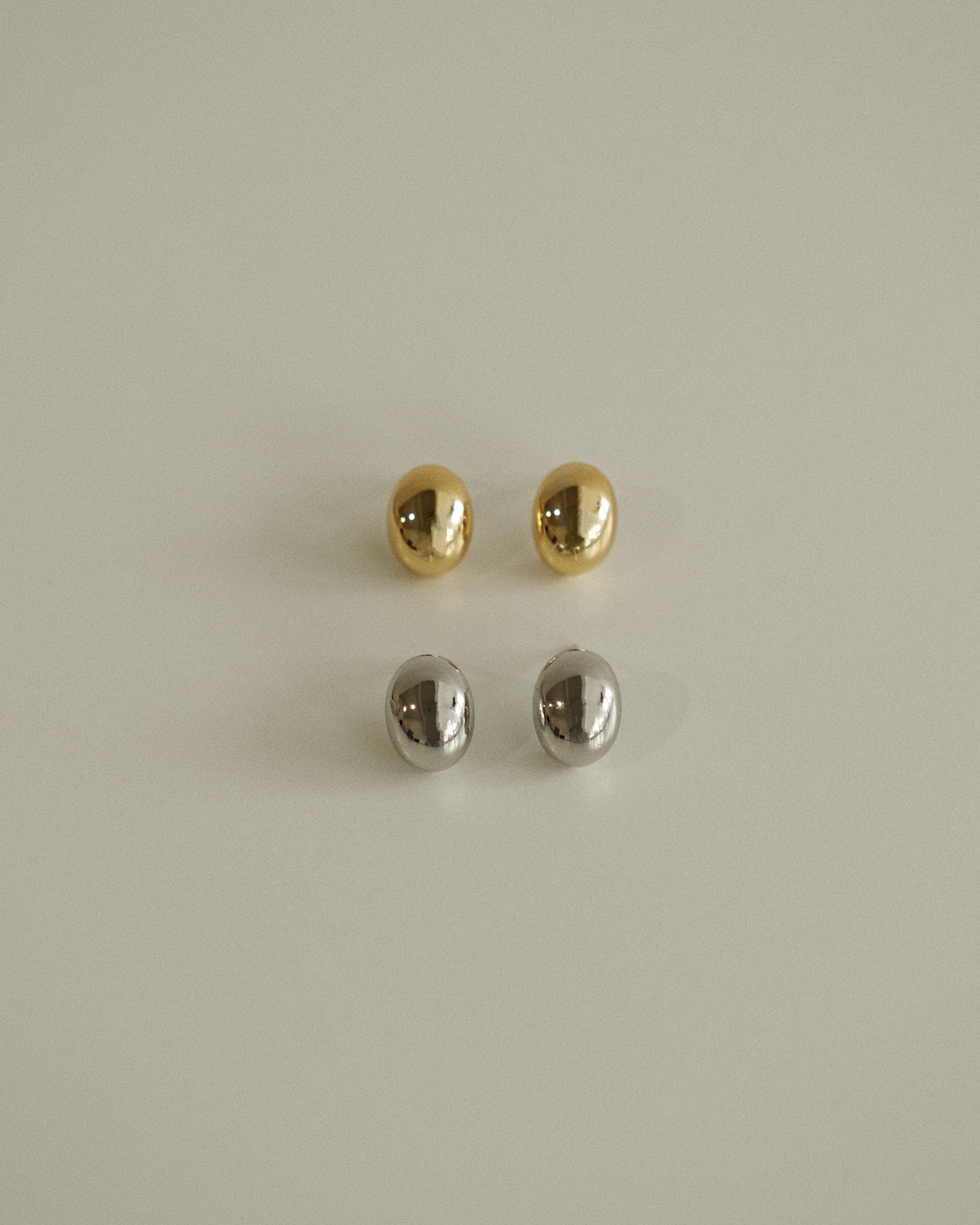 Laila Dome Egg Stud Earrings