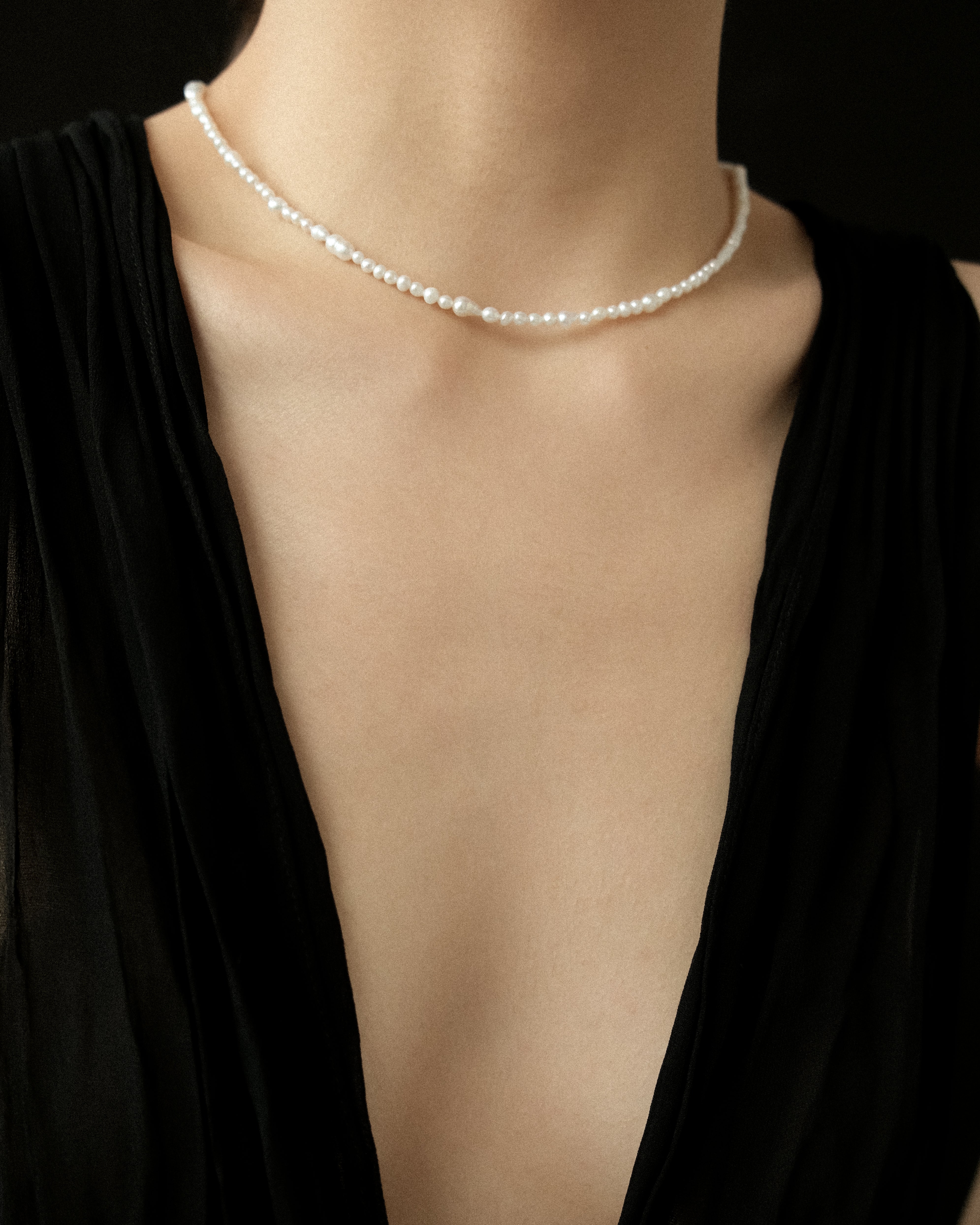 Aglaia Mini Constellation Keshi Pearl Necklace
