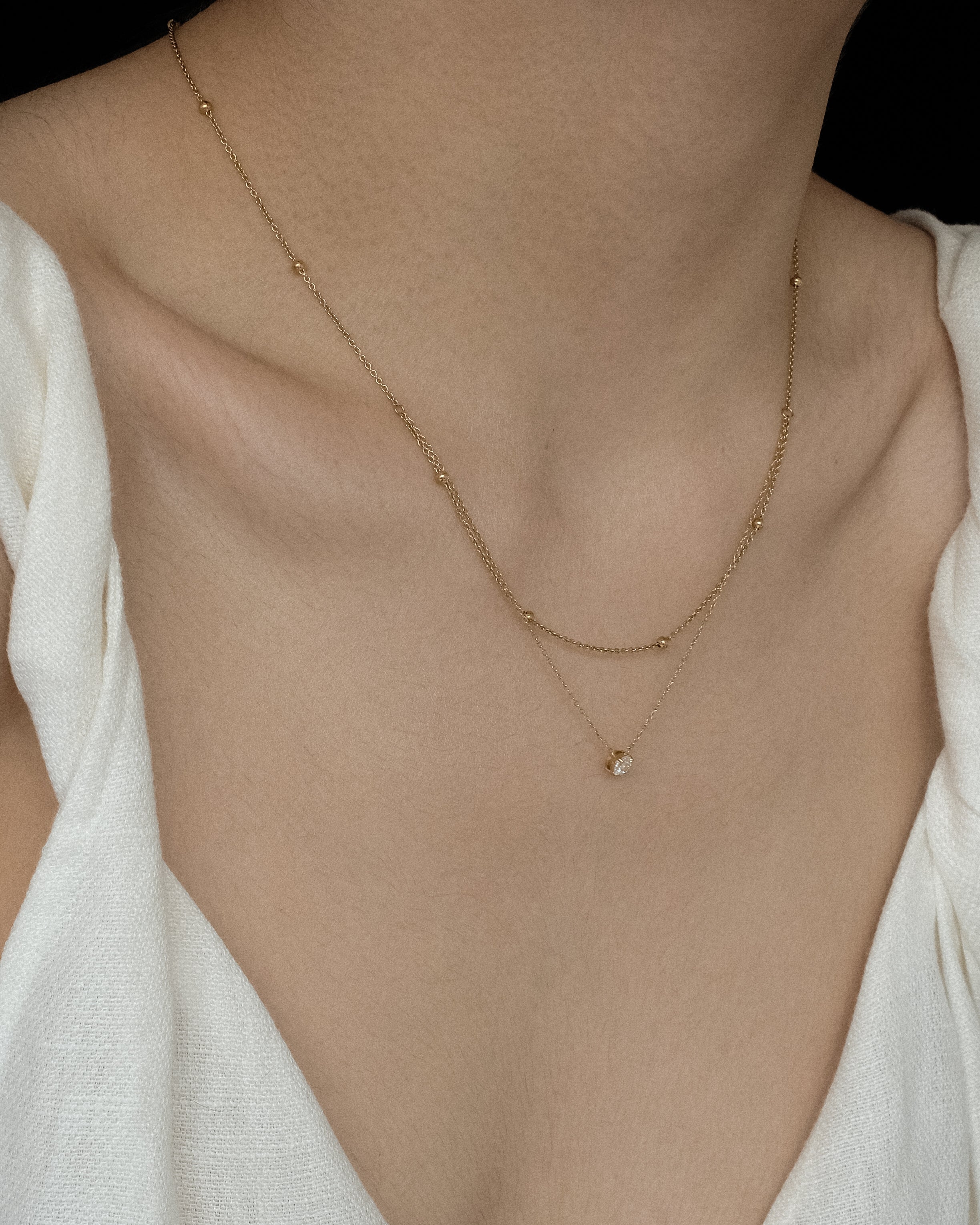 Tais Layered Diamond Choker Necklace