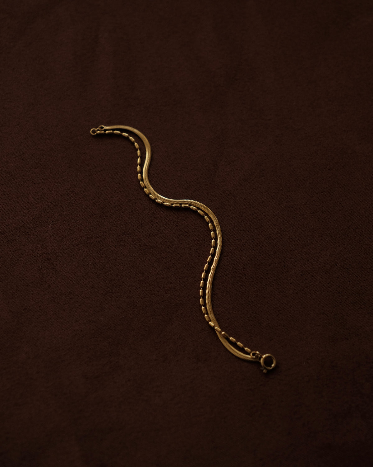Hailey Layered Snake Beaded Bracelet