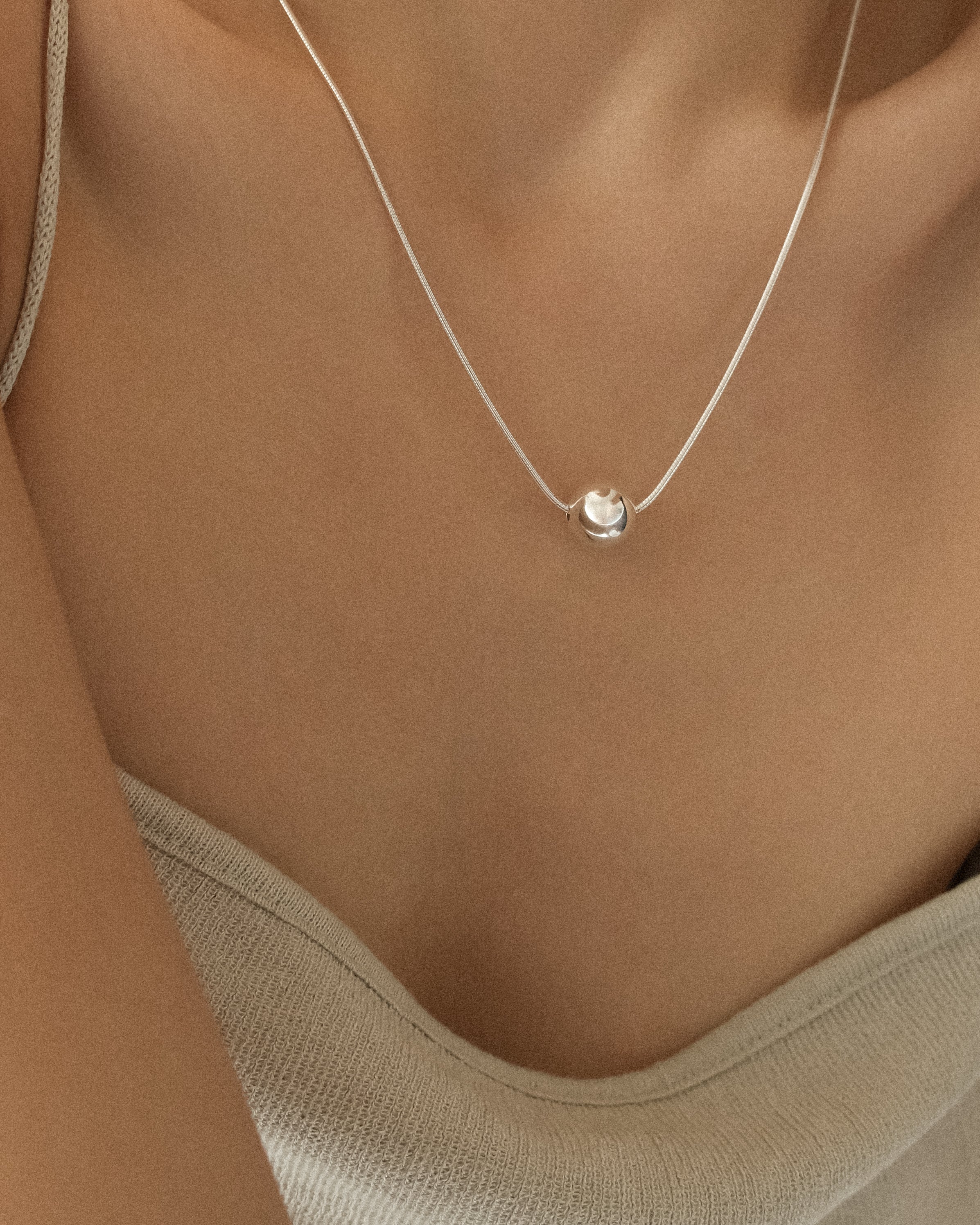 Grande Sphere Snake Chain Necklace