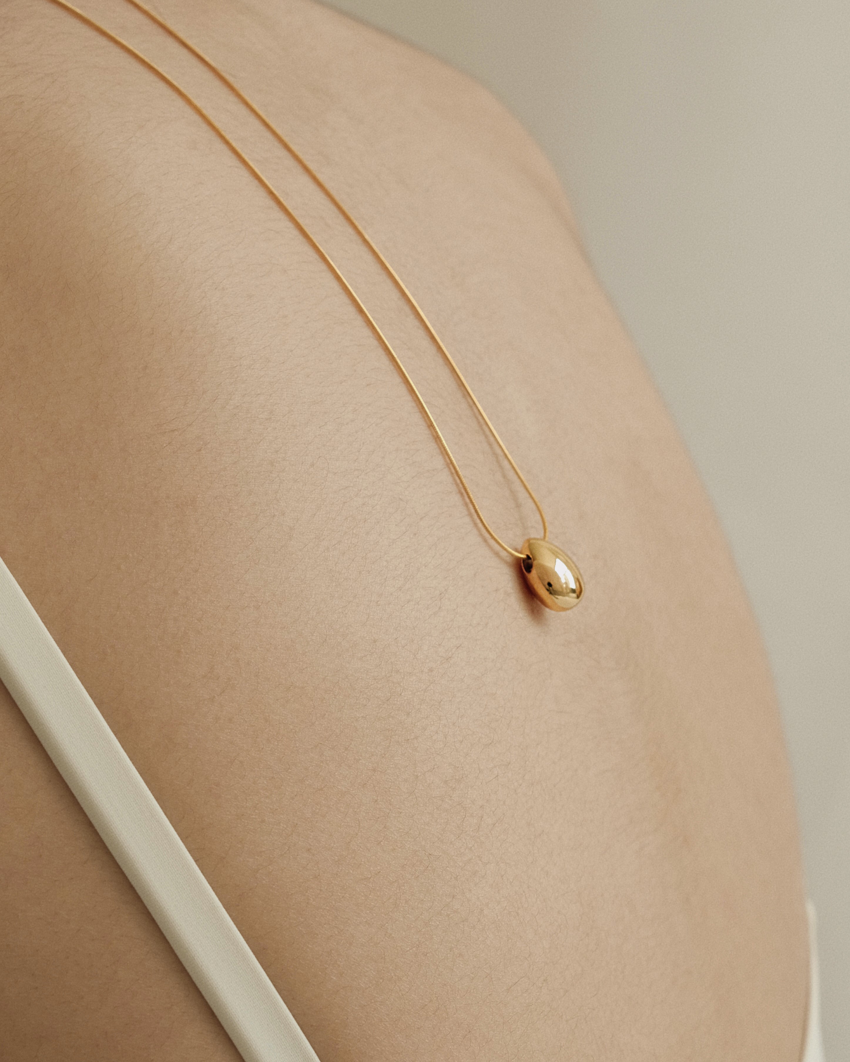 Rae Dome Egg Necklace