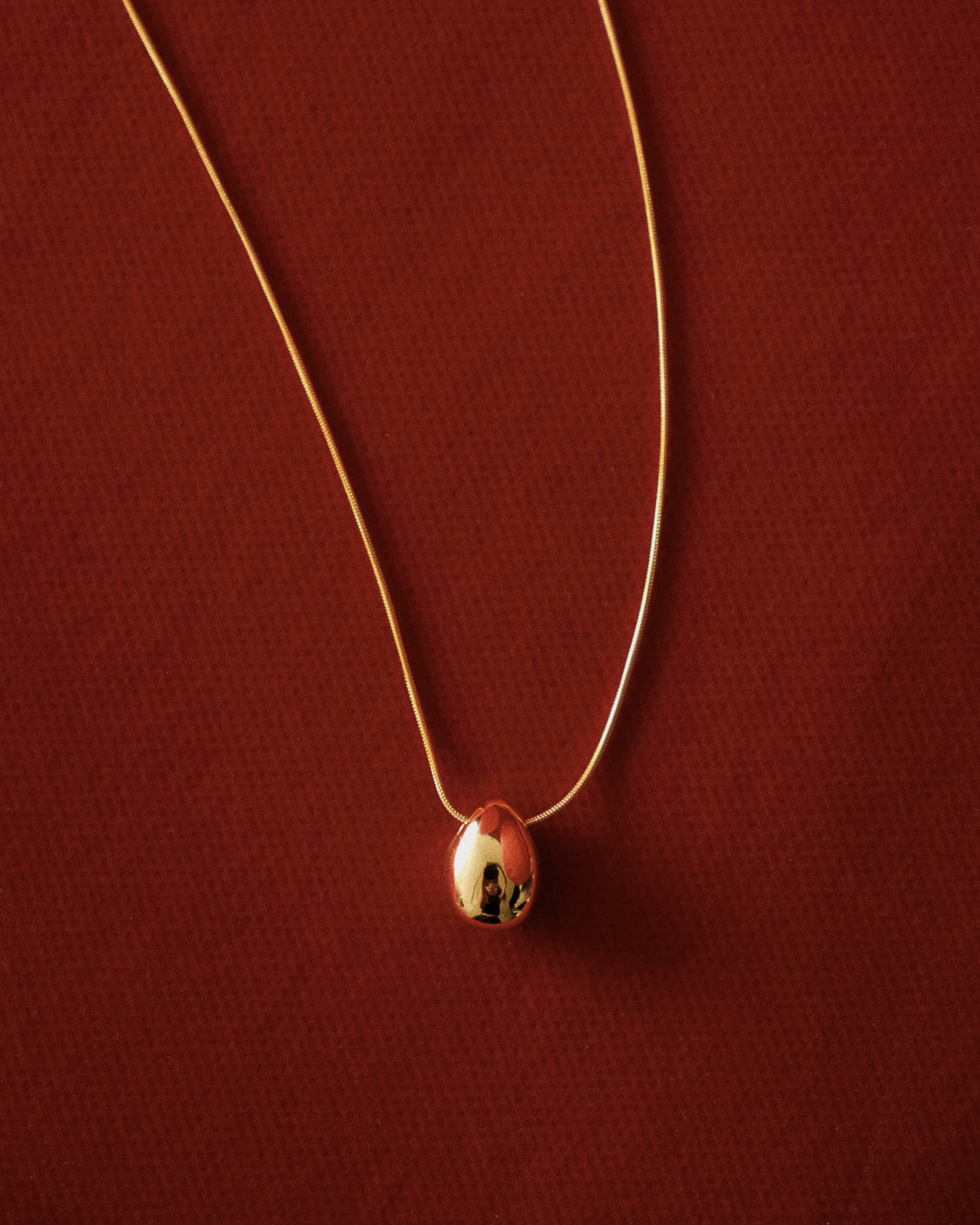 Rae Dome Egg Necklace