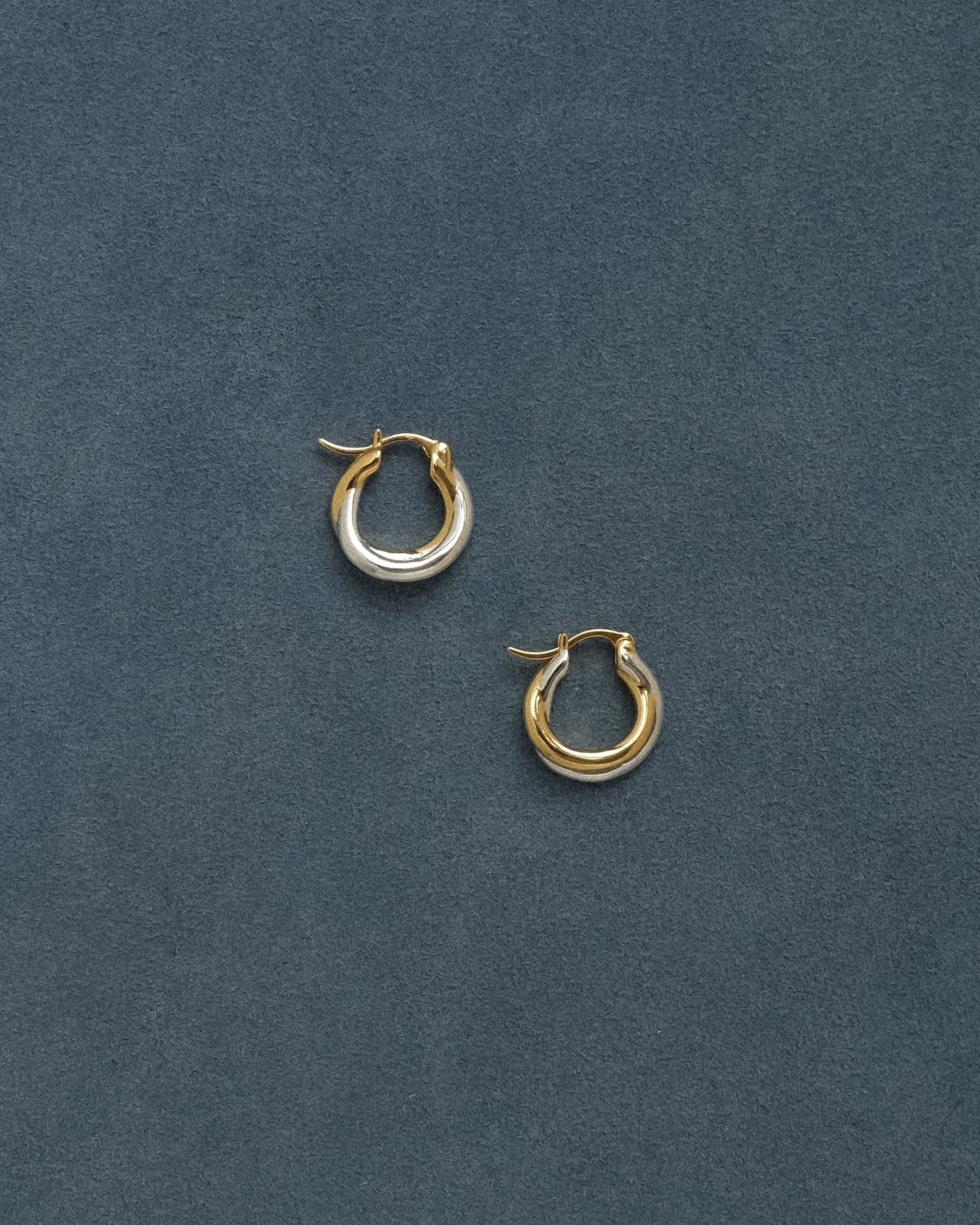 Calira Contrast Mordent Hoop Earrings
