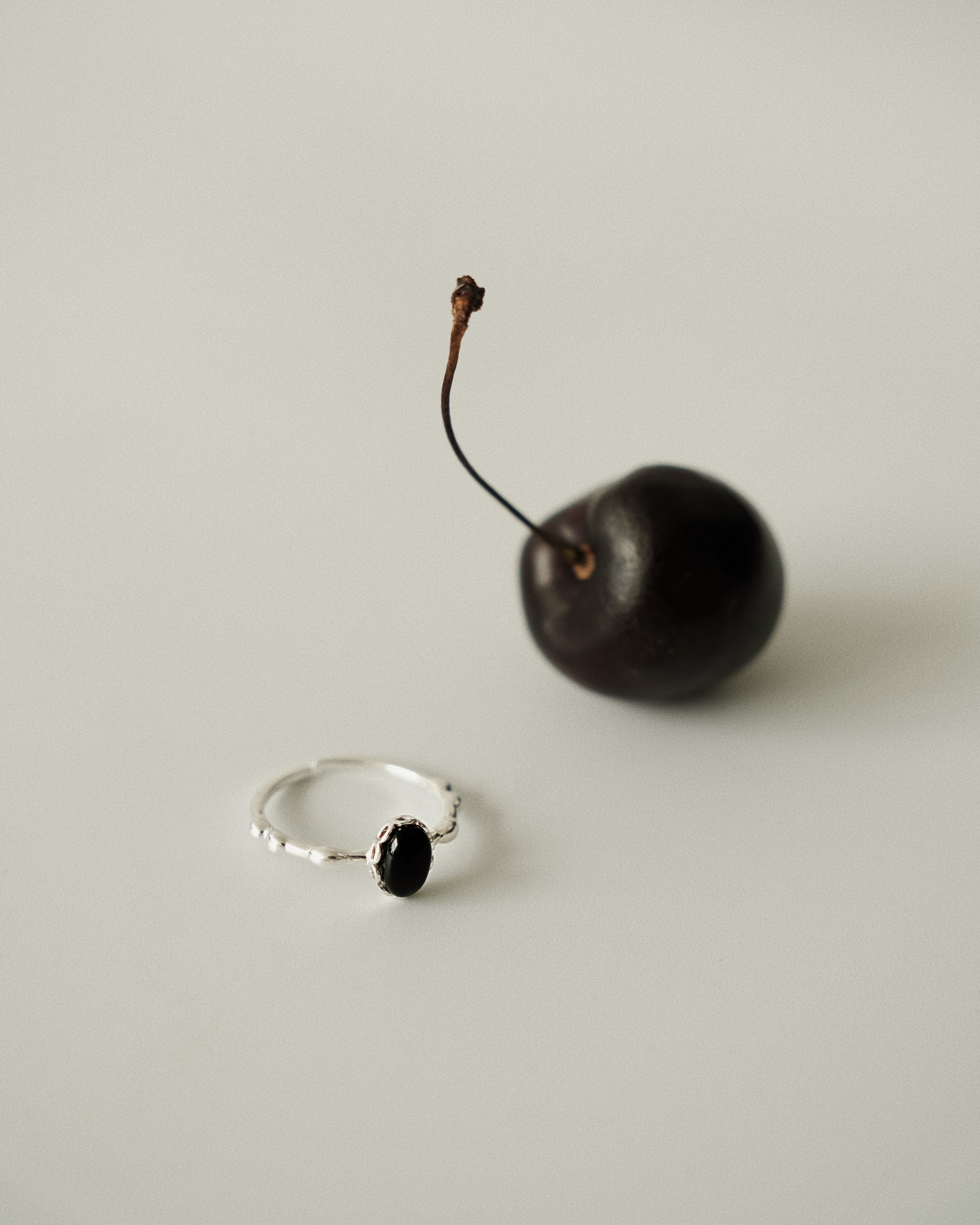 Cal Black Agate Ring