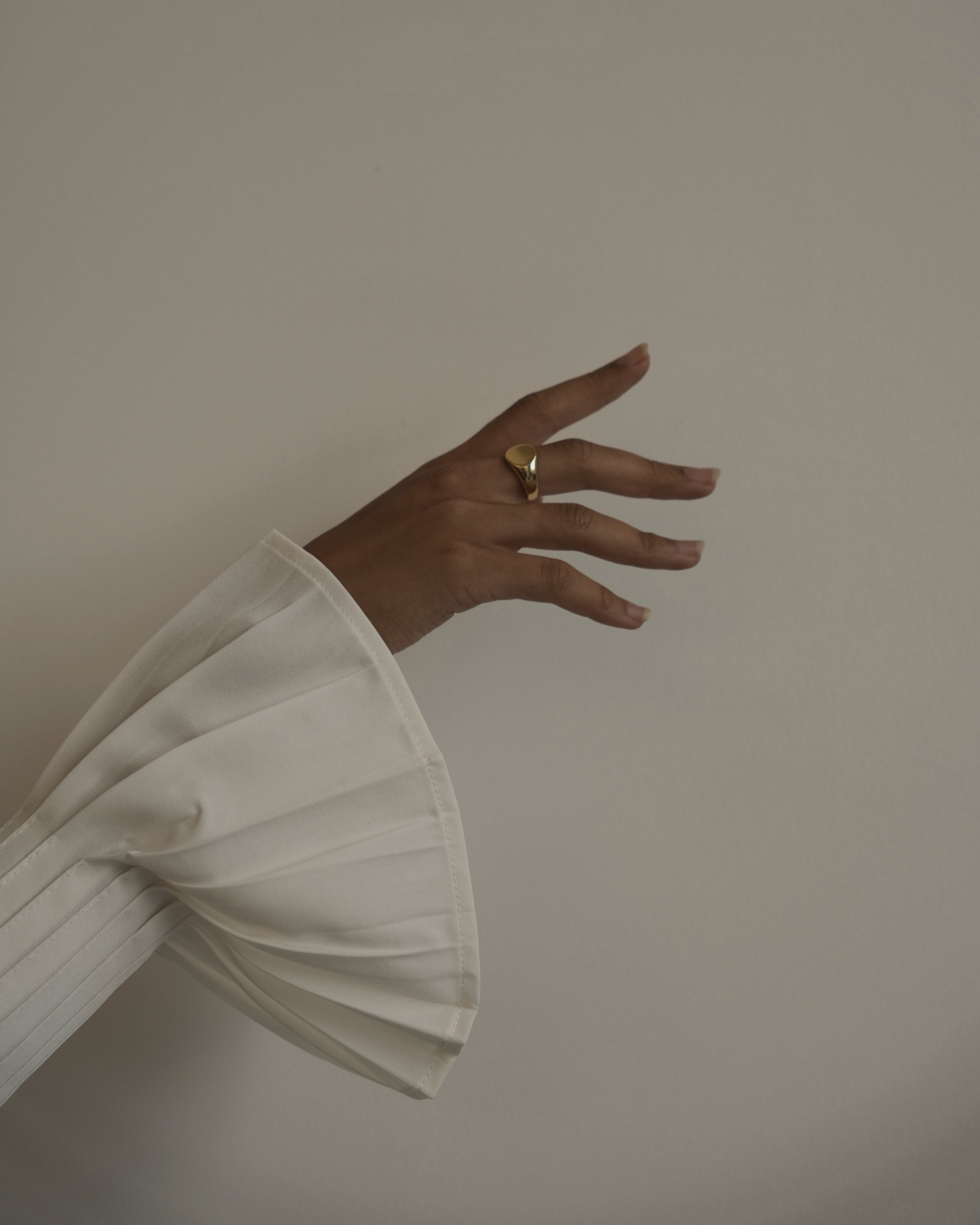Paule Curve Signet Ring
