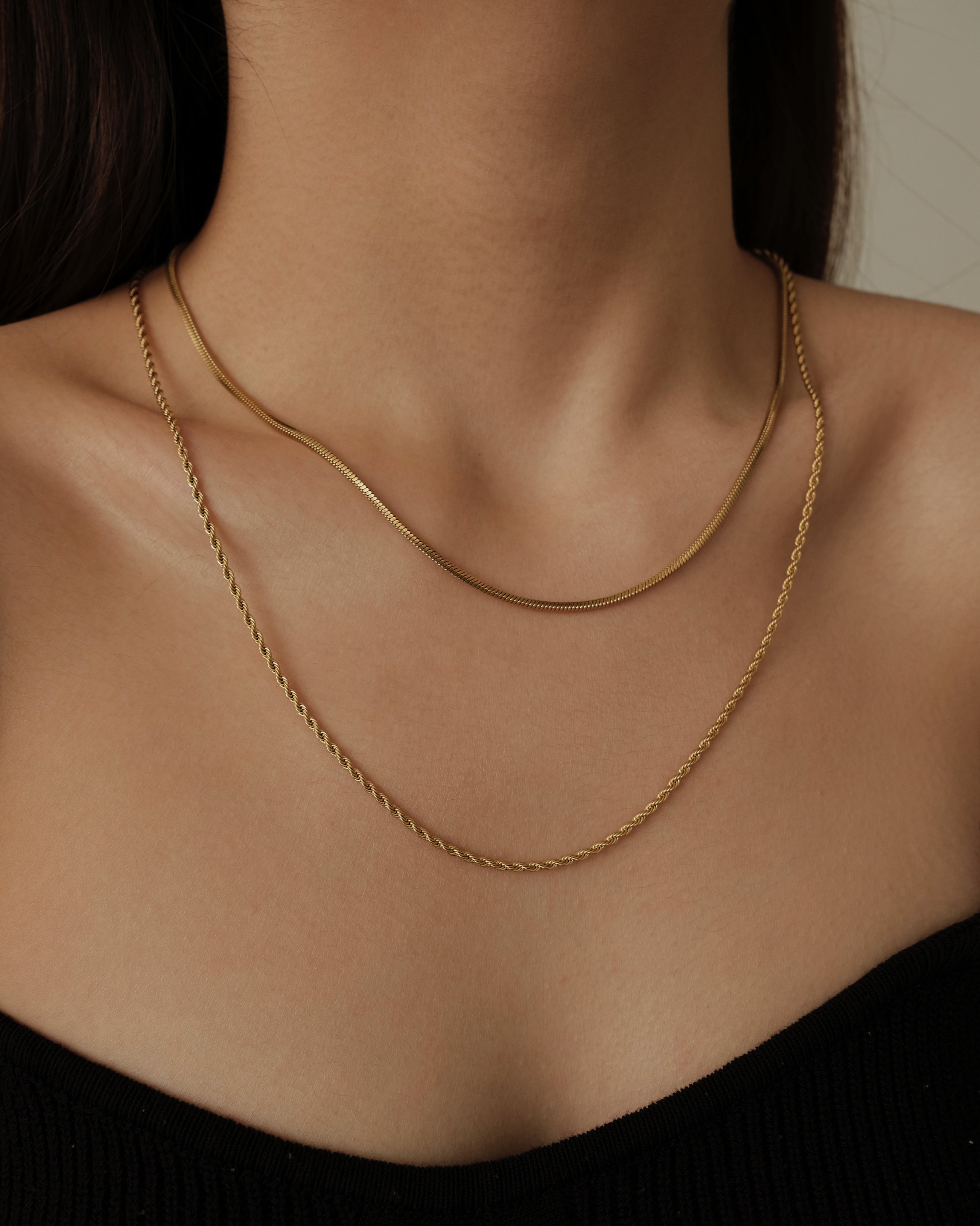 Petite Aziza Rope Chain Choker Necklace
