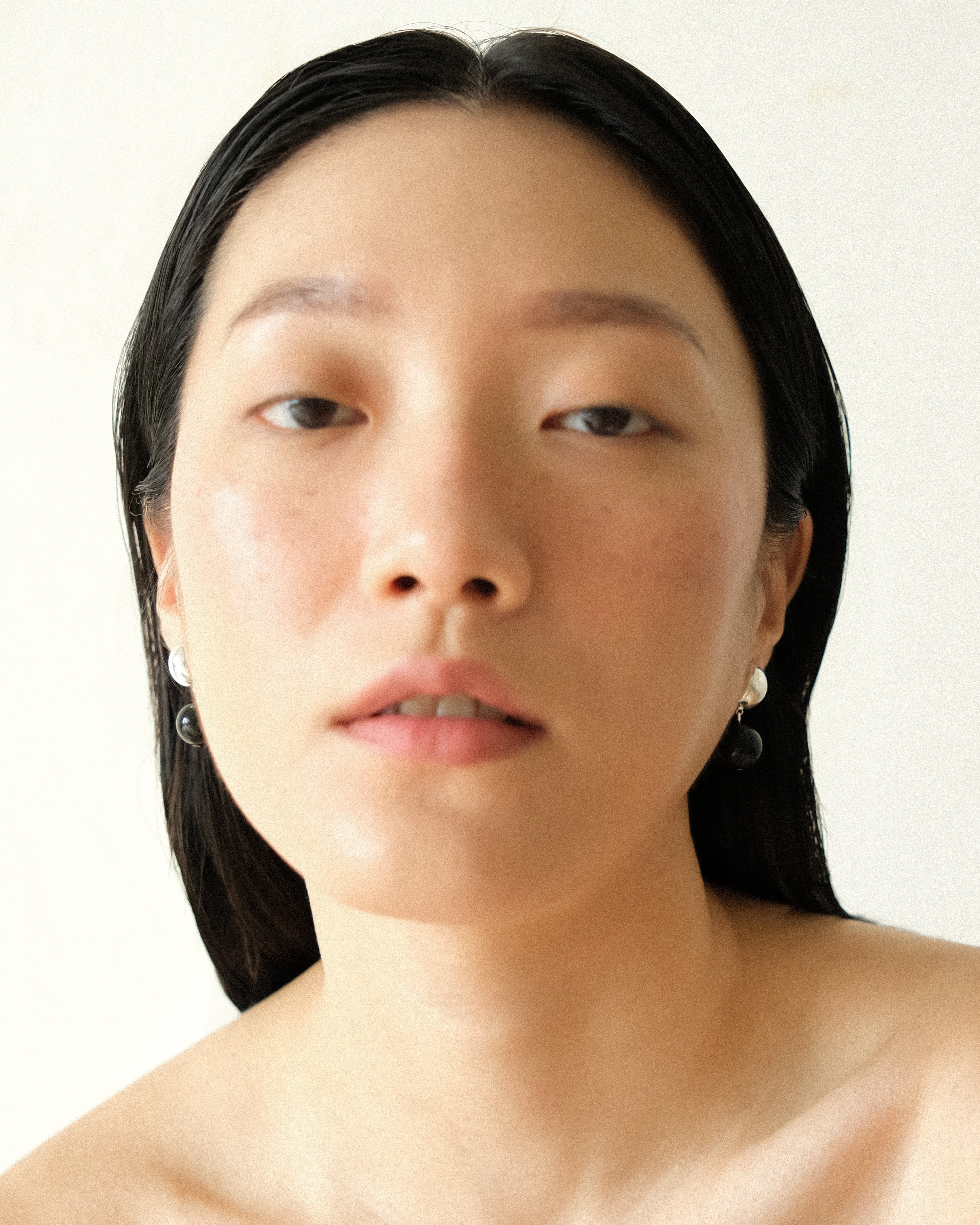 Teha Onyx Bobble Dangle Stud Earrings