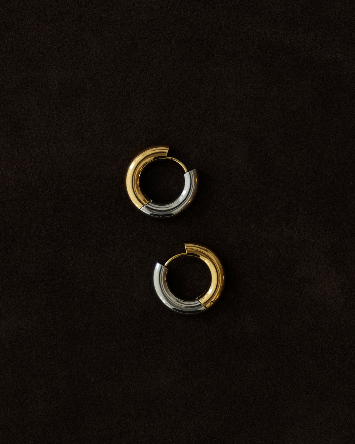 Ombé Contrast Pepper Hoop Earrings