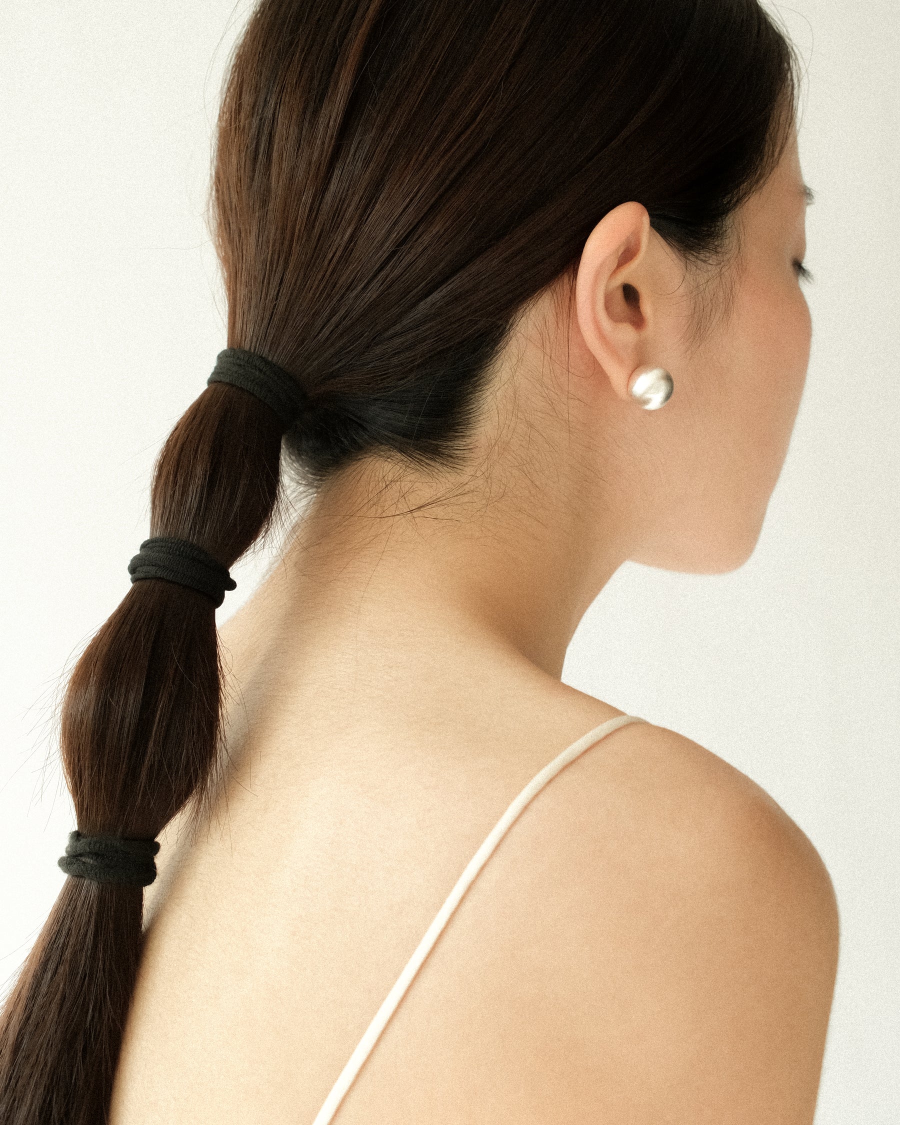 Chiara Satin Pea Stud Earrings