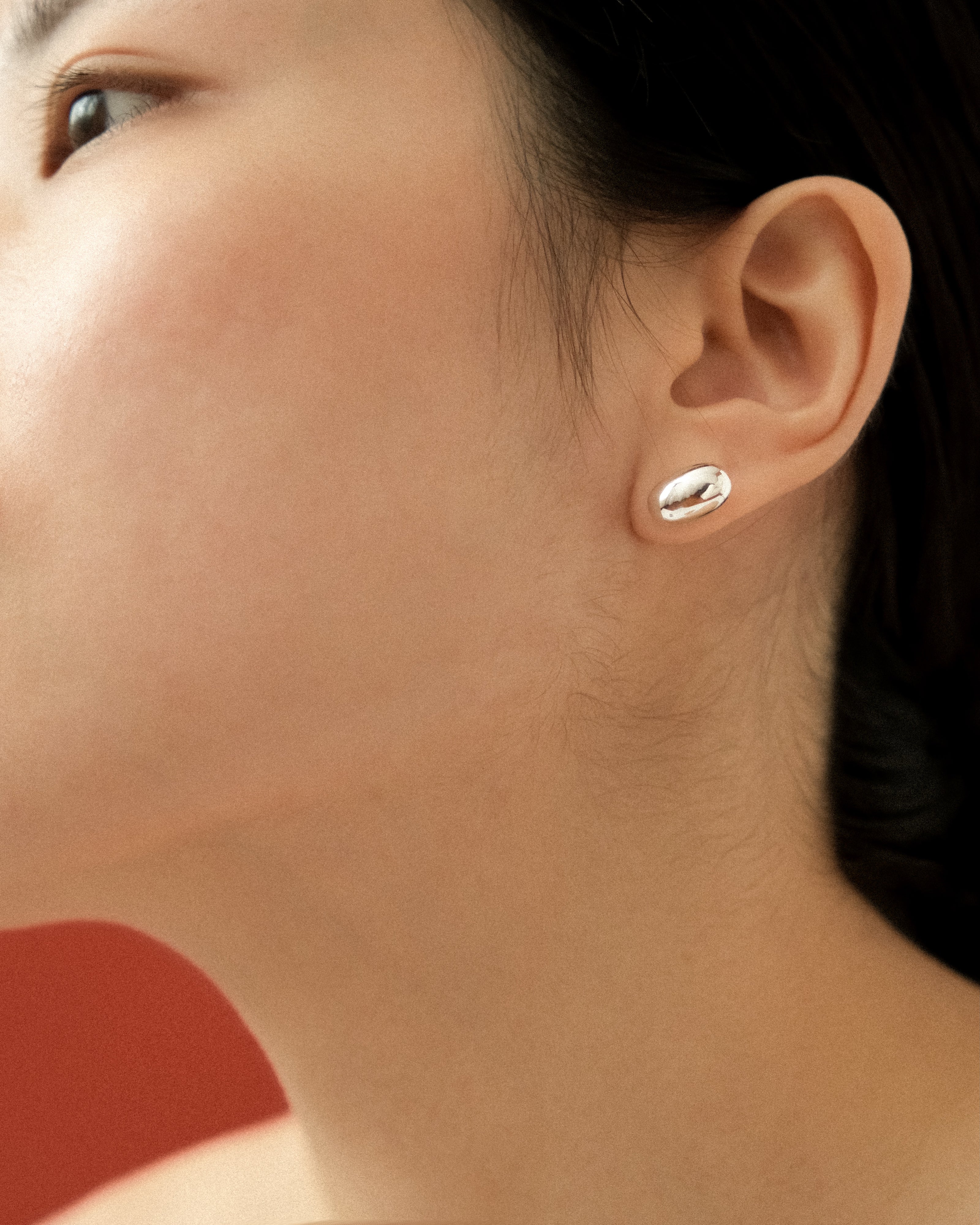 Rye Dome Egg Stud Earrings