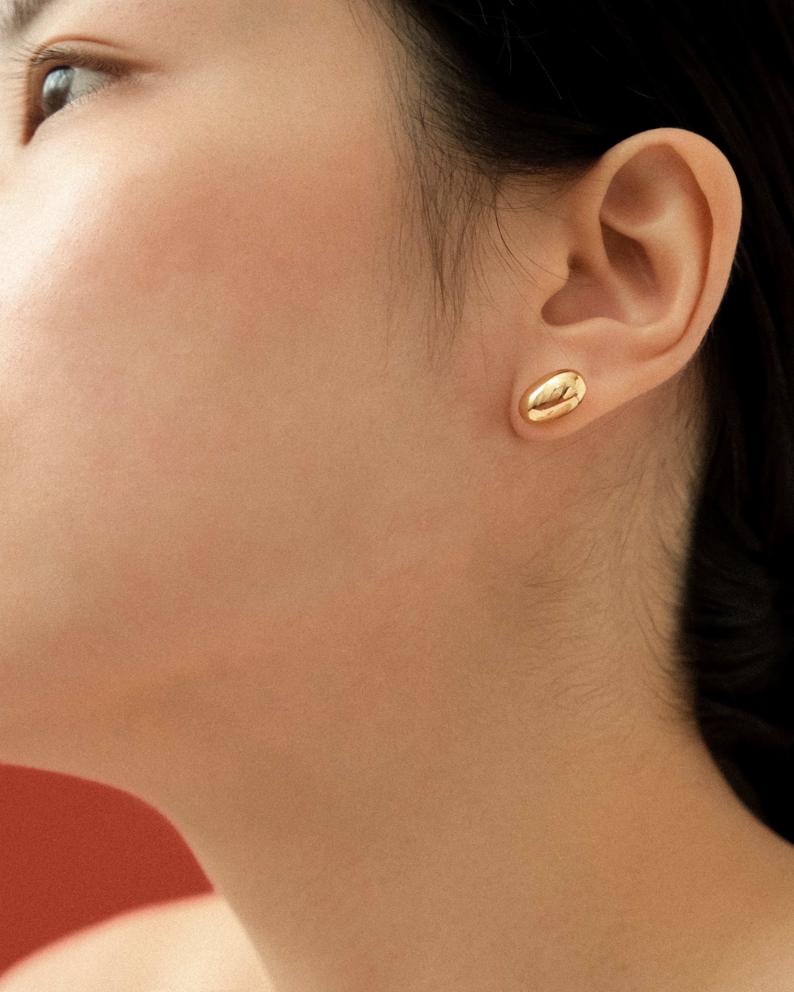 Rye Dome Egg Stud Earrings