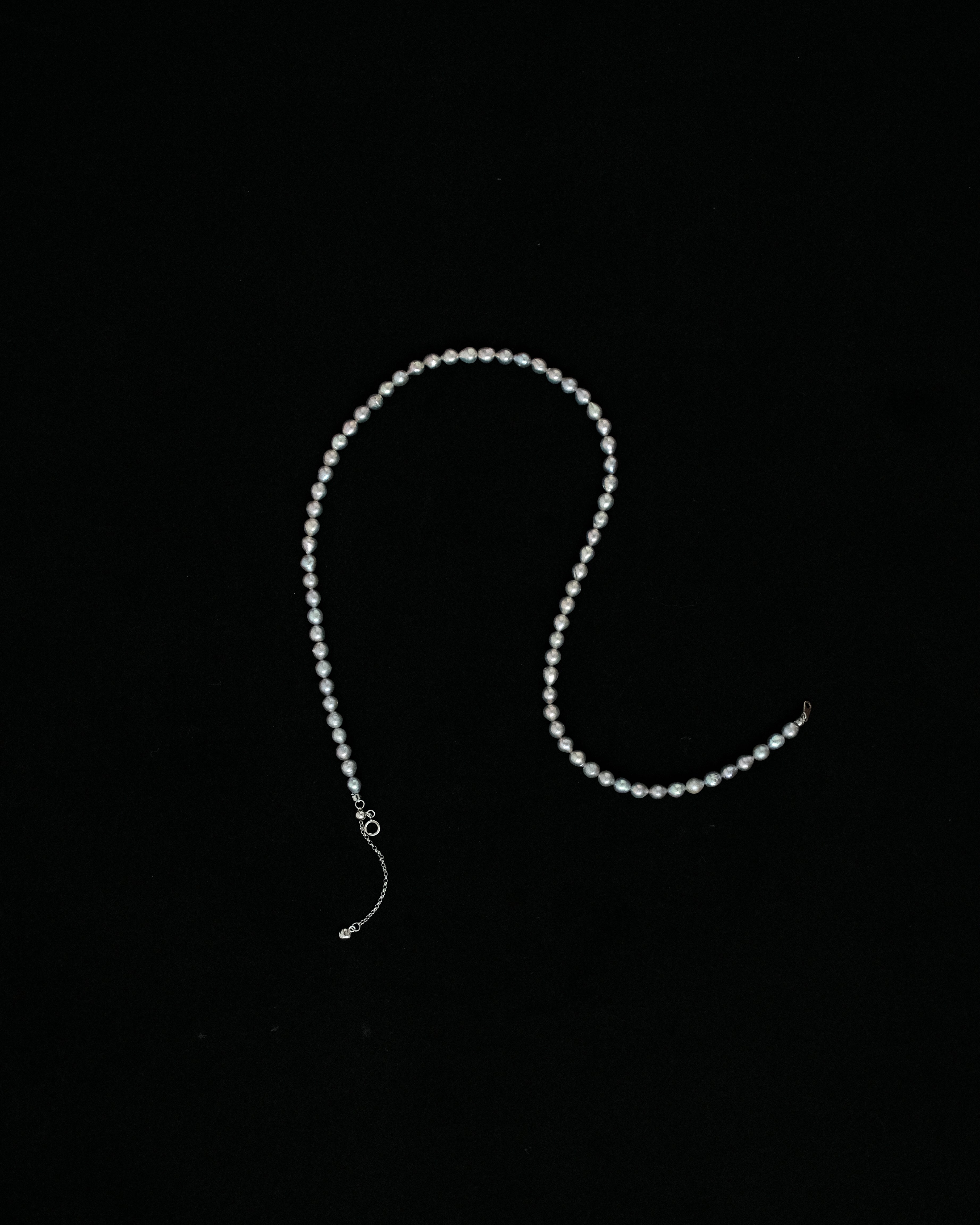 Naios Tiny Cadet Blue Keshi Pearl Necklace