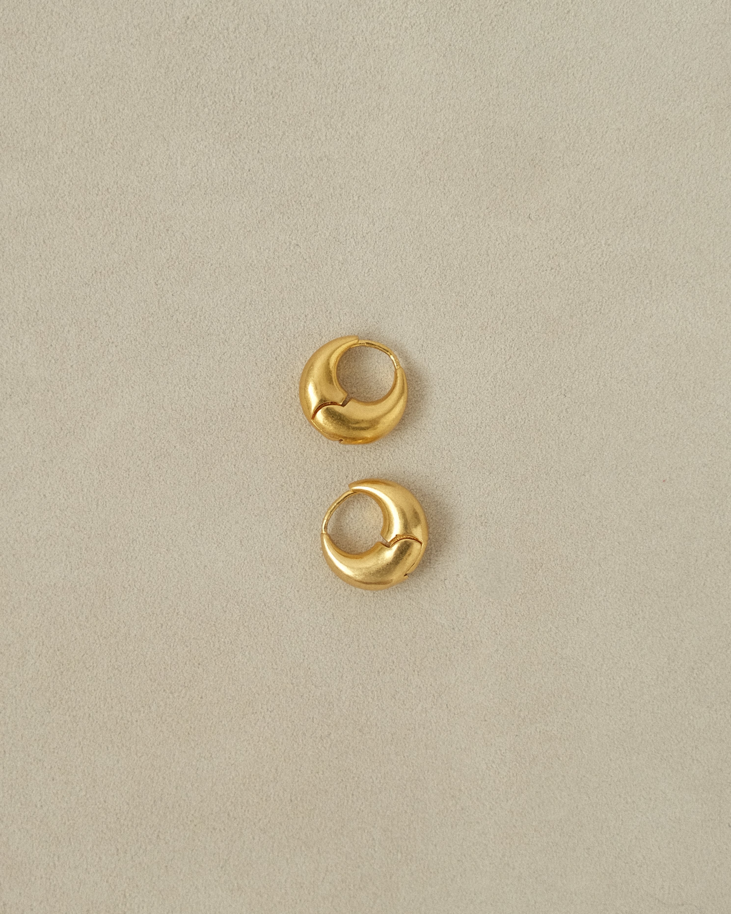 Cale Brushed Mini Hoop Earrings