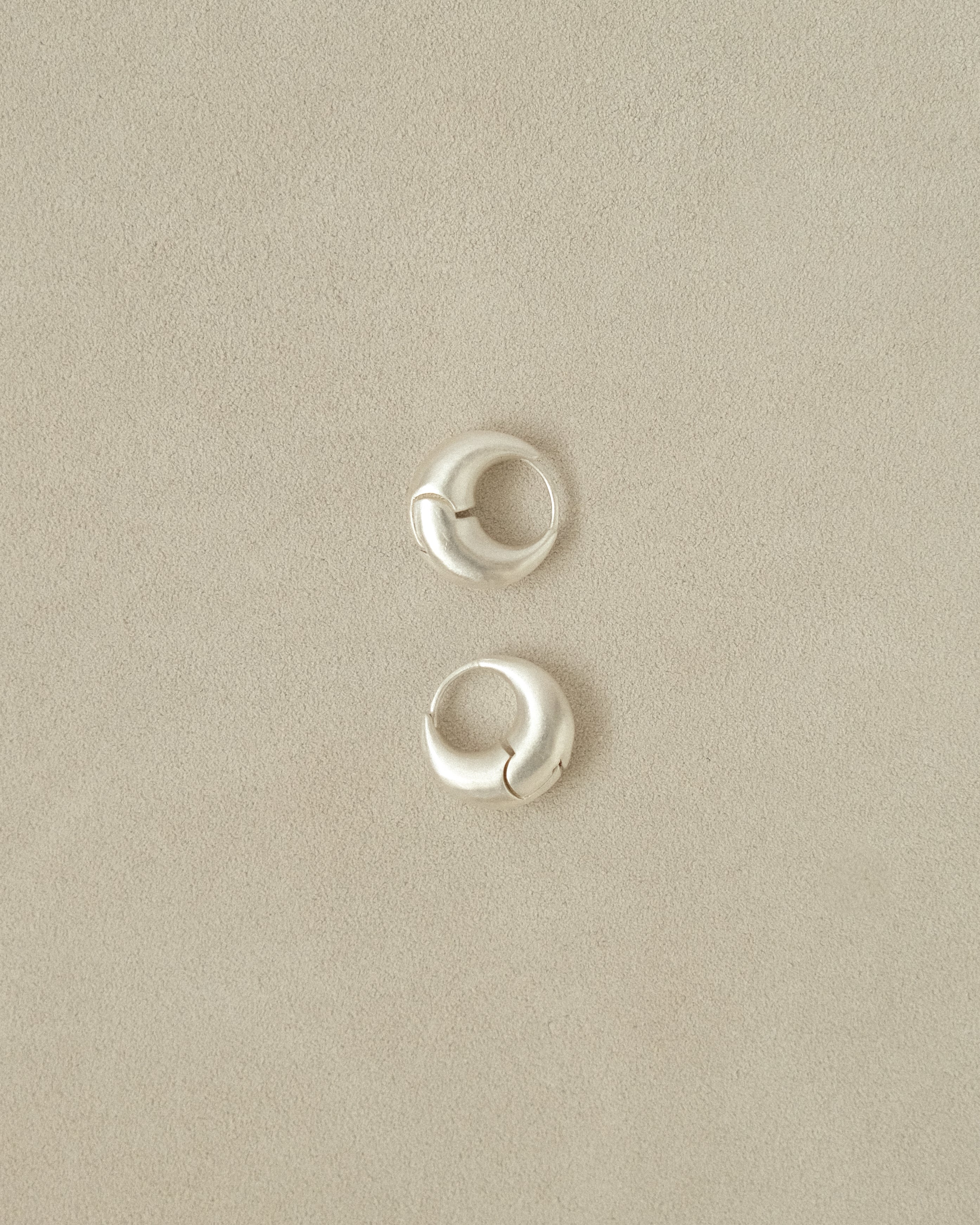 Cale Brushed Mini Hoop Earrings