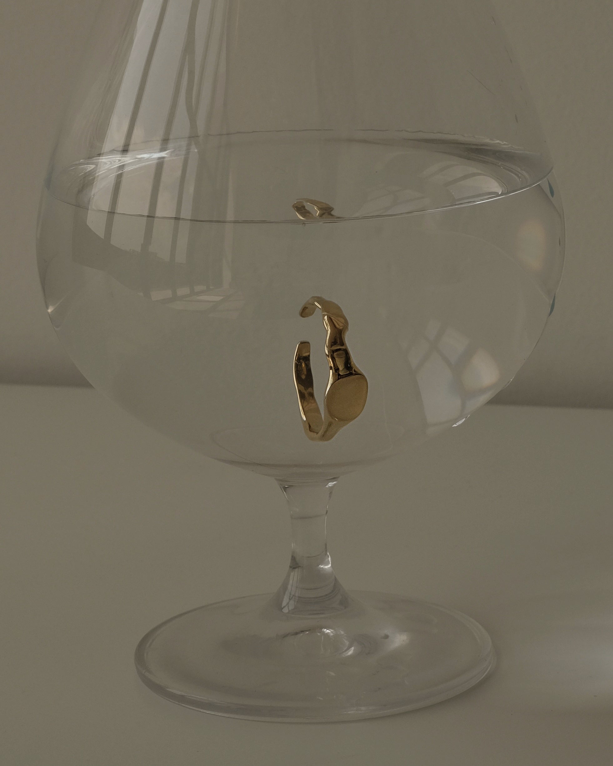 Dara Curved Signet Open Ring