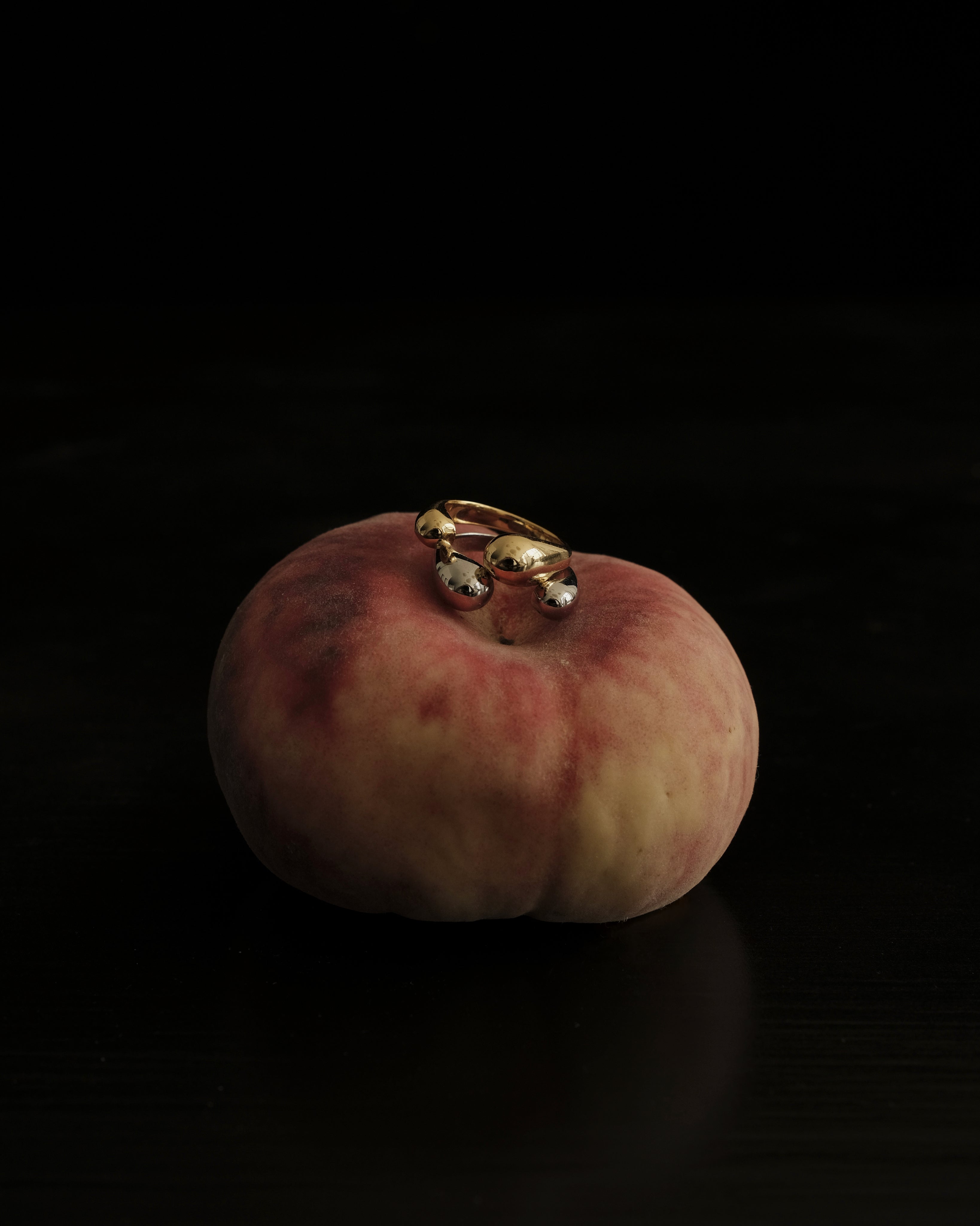 Onni Droplet Twisted Open Ring