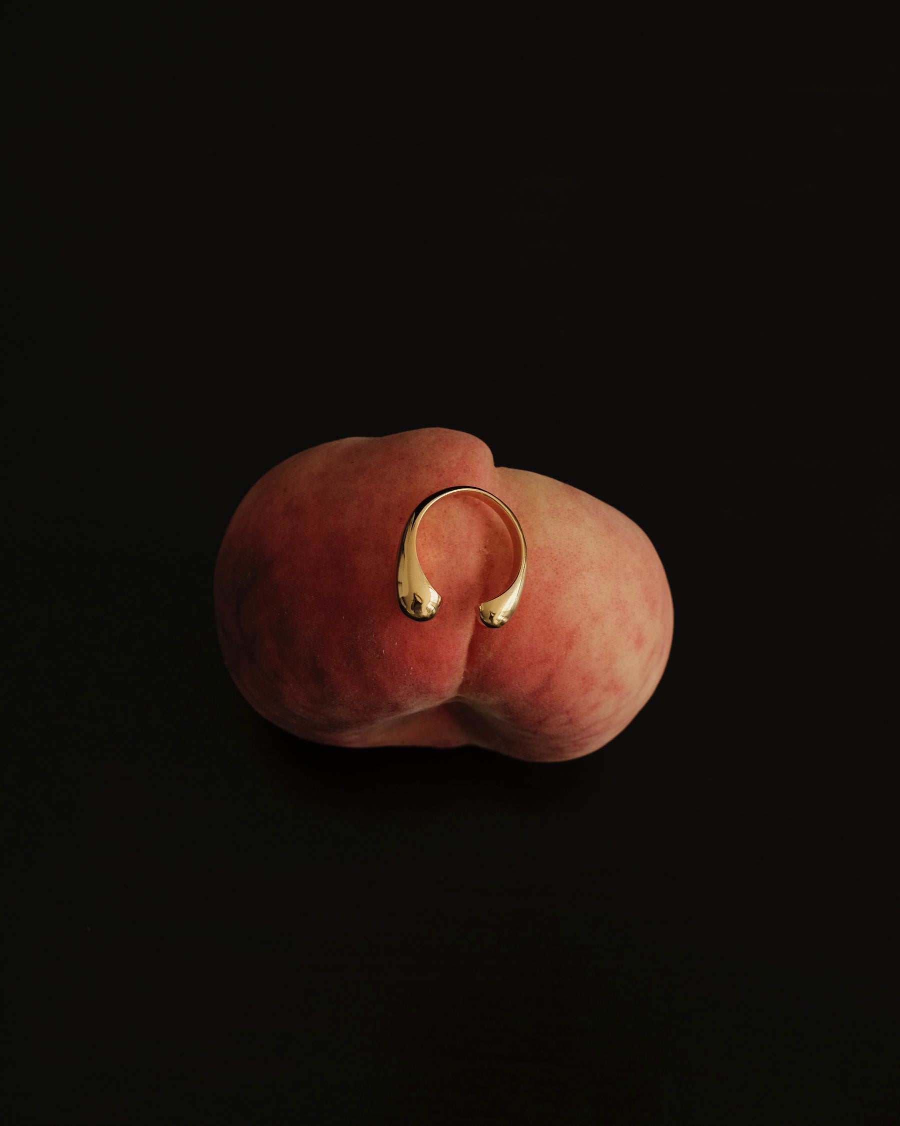 Onni Droplet Twisted Open Ring
