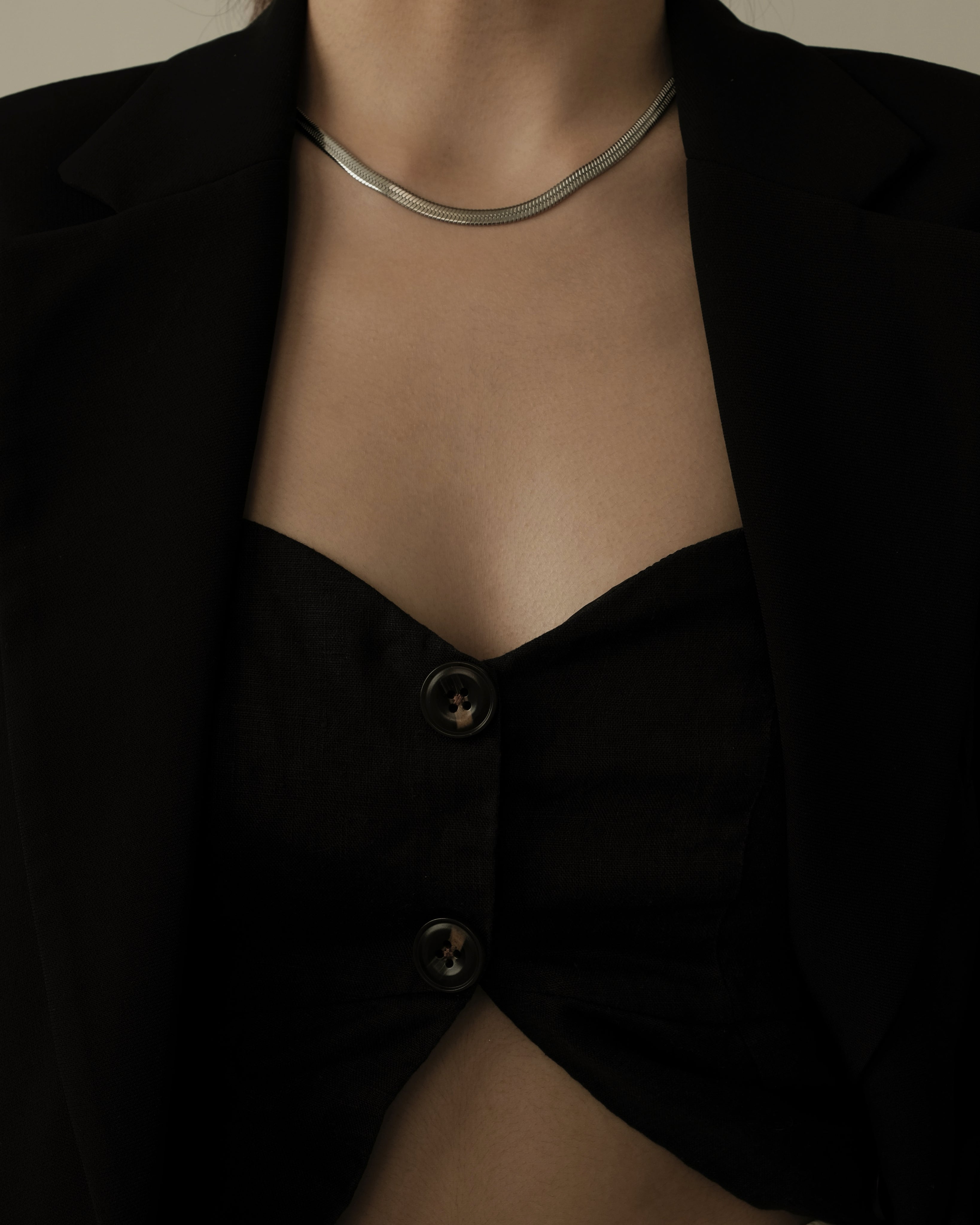 Bold Louella Herringbone Chain Choker