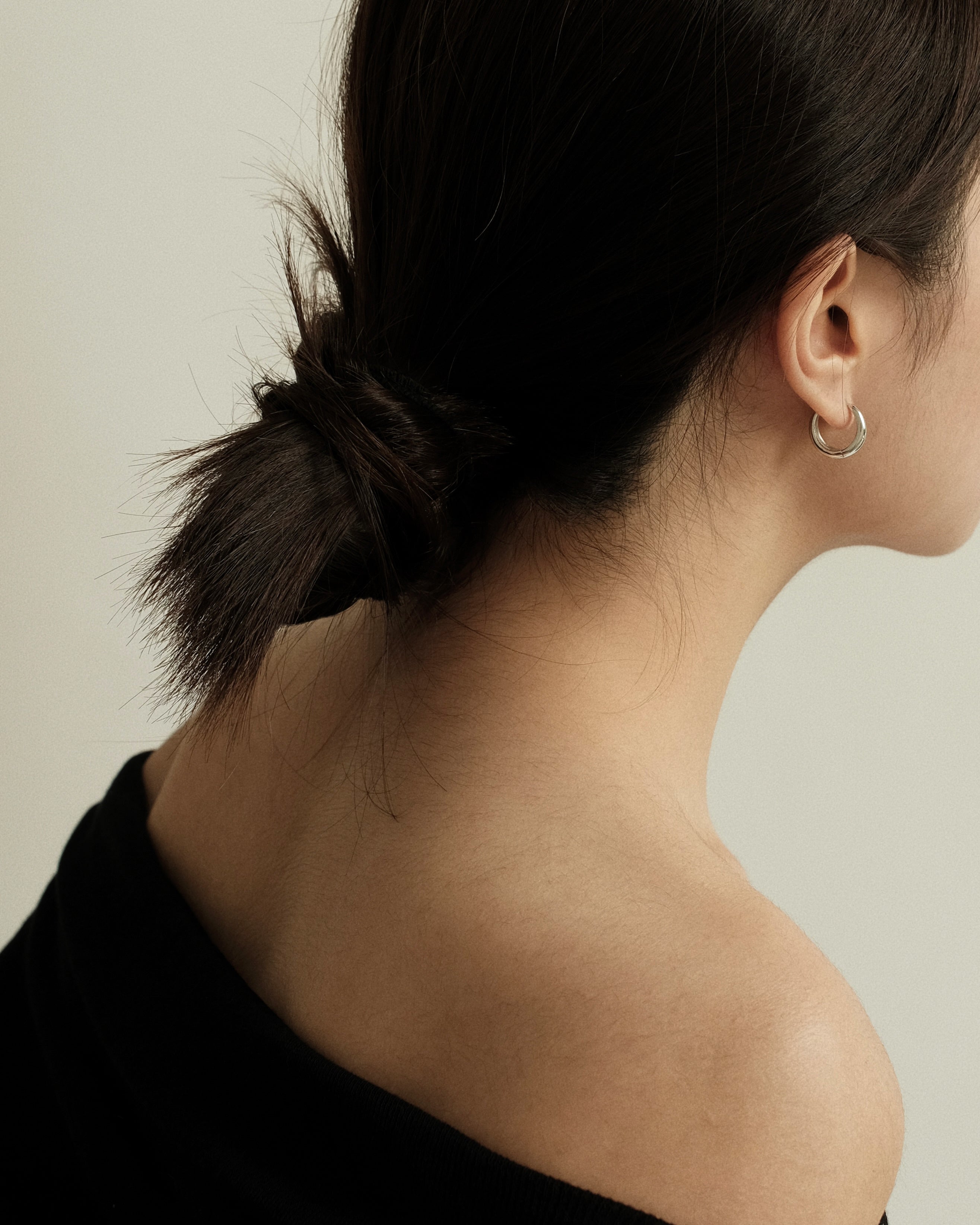 Lacie Dome Hoop Earrings