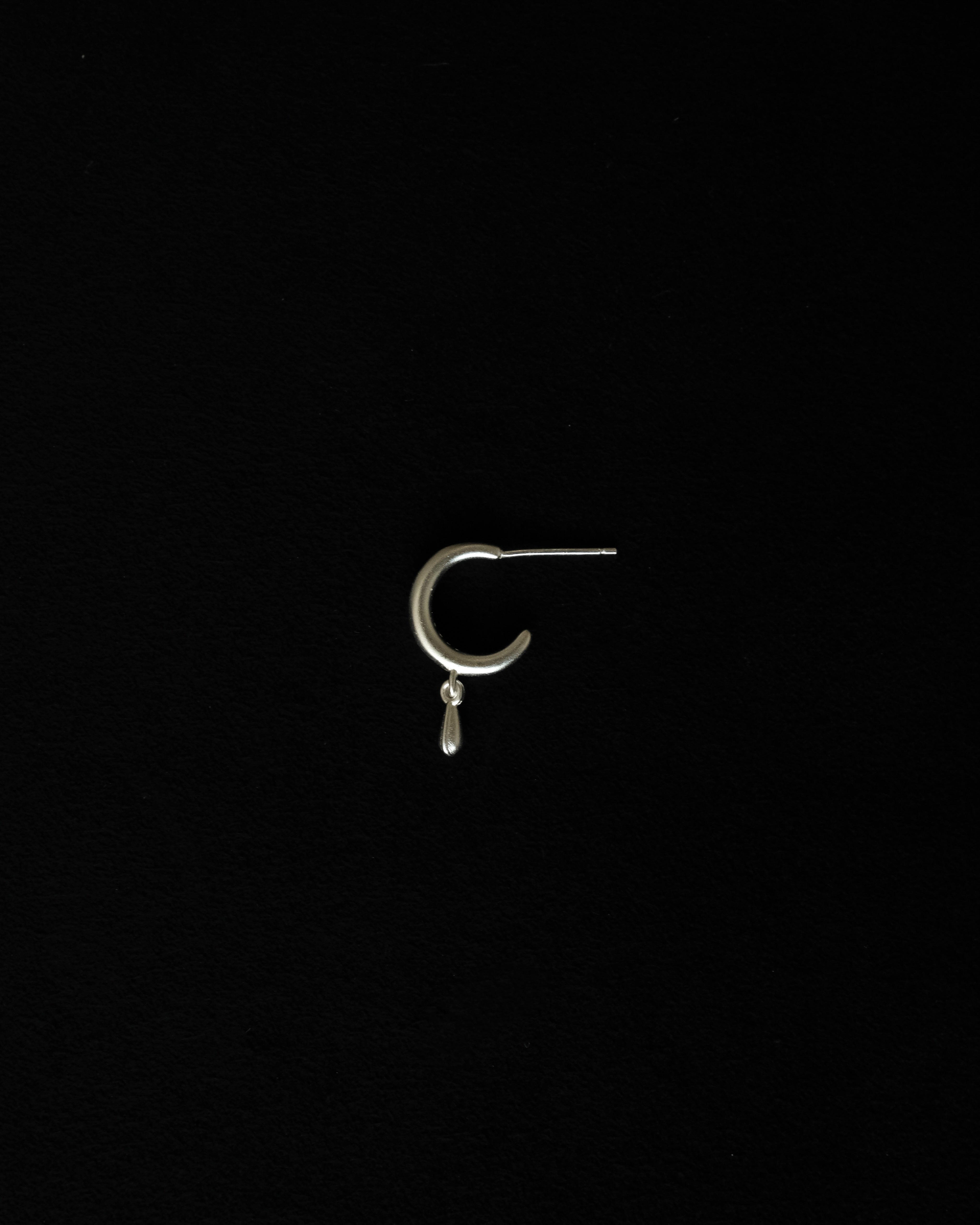 Saloma Brushed Dangle Drop Stud Earrings