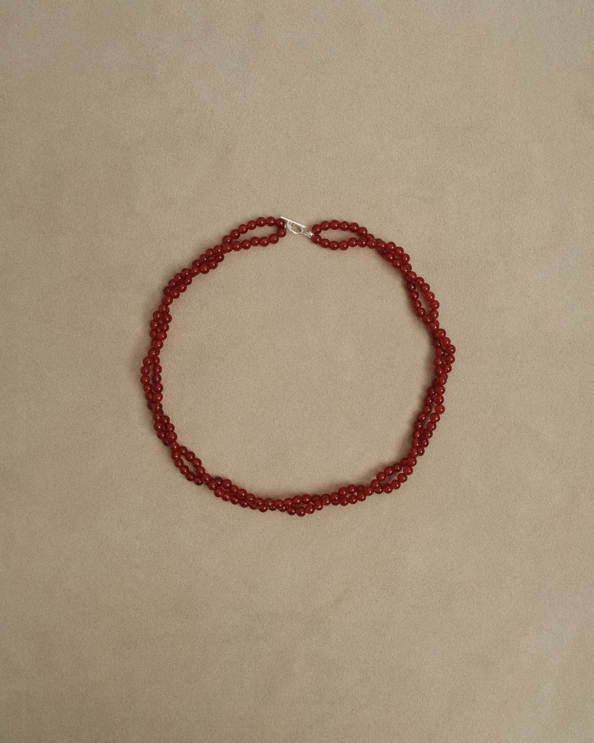 Olaré Carnelian Braidable Choker Necklace
