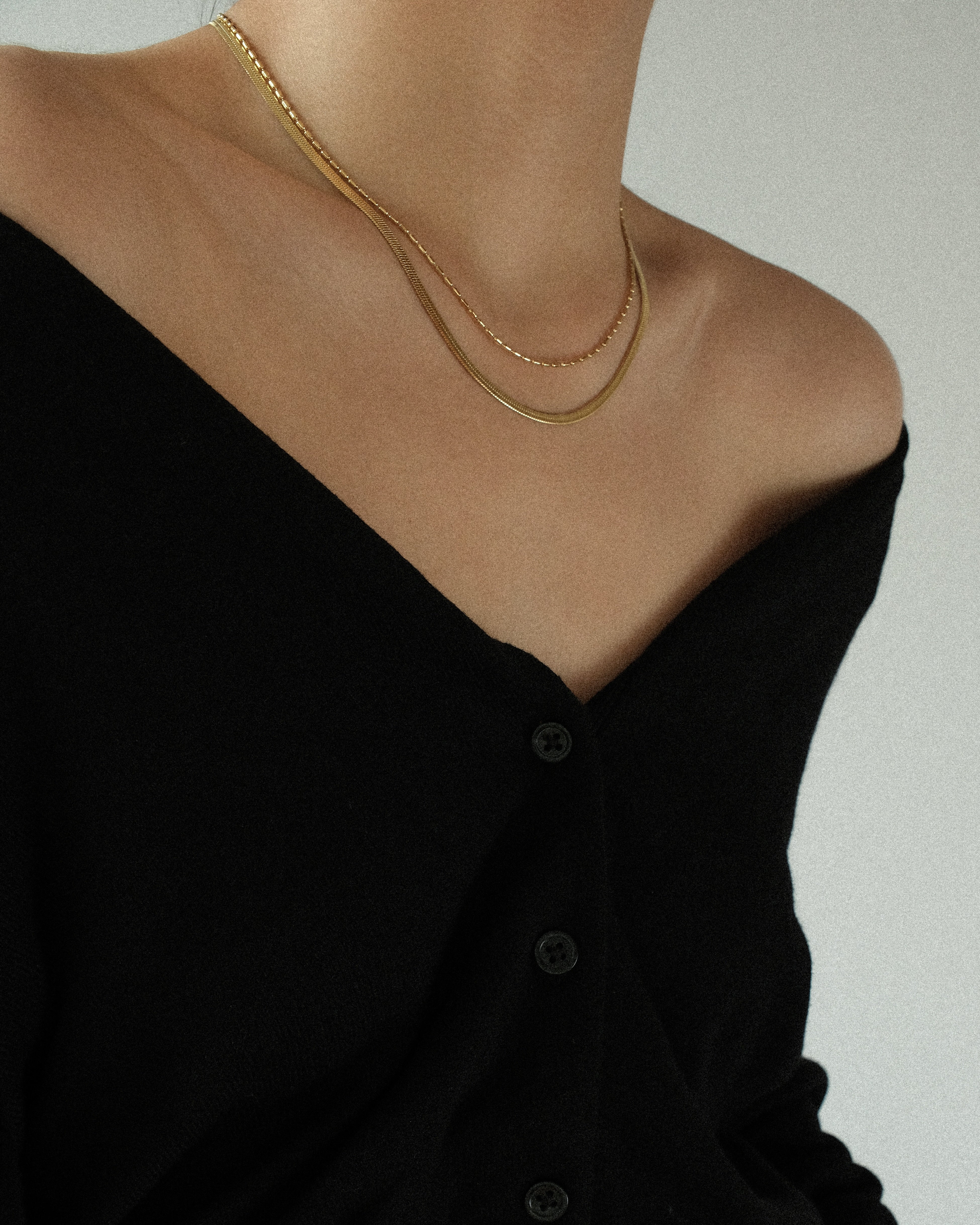 Hailey Layered Snake Beaded Necklace