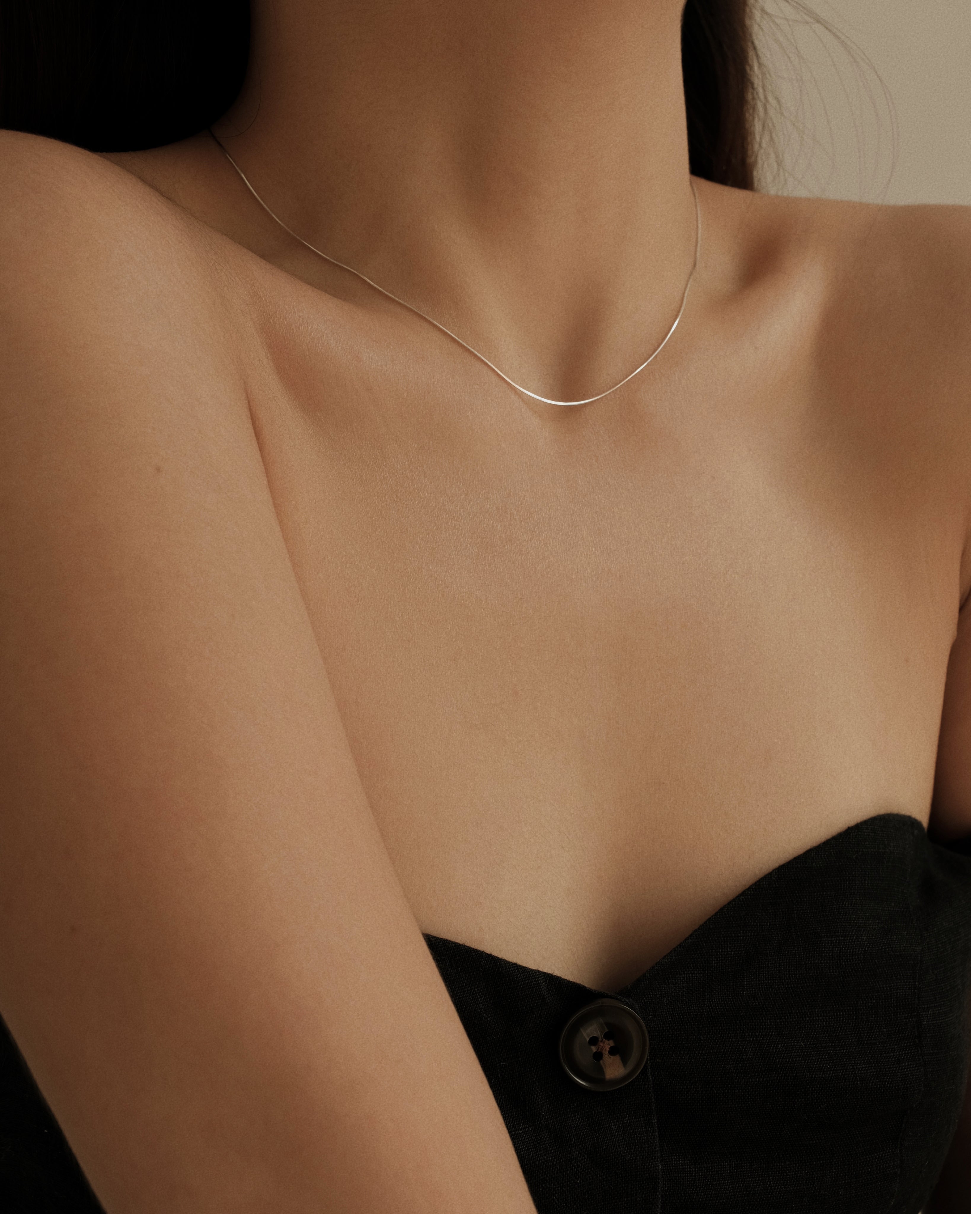 Bailey Mini Snake Chain Choker Necklace