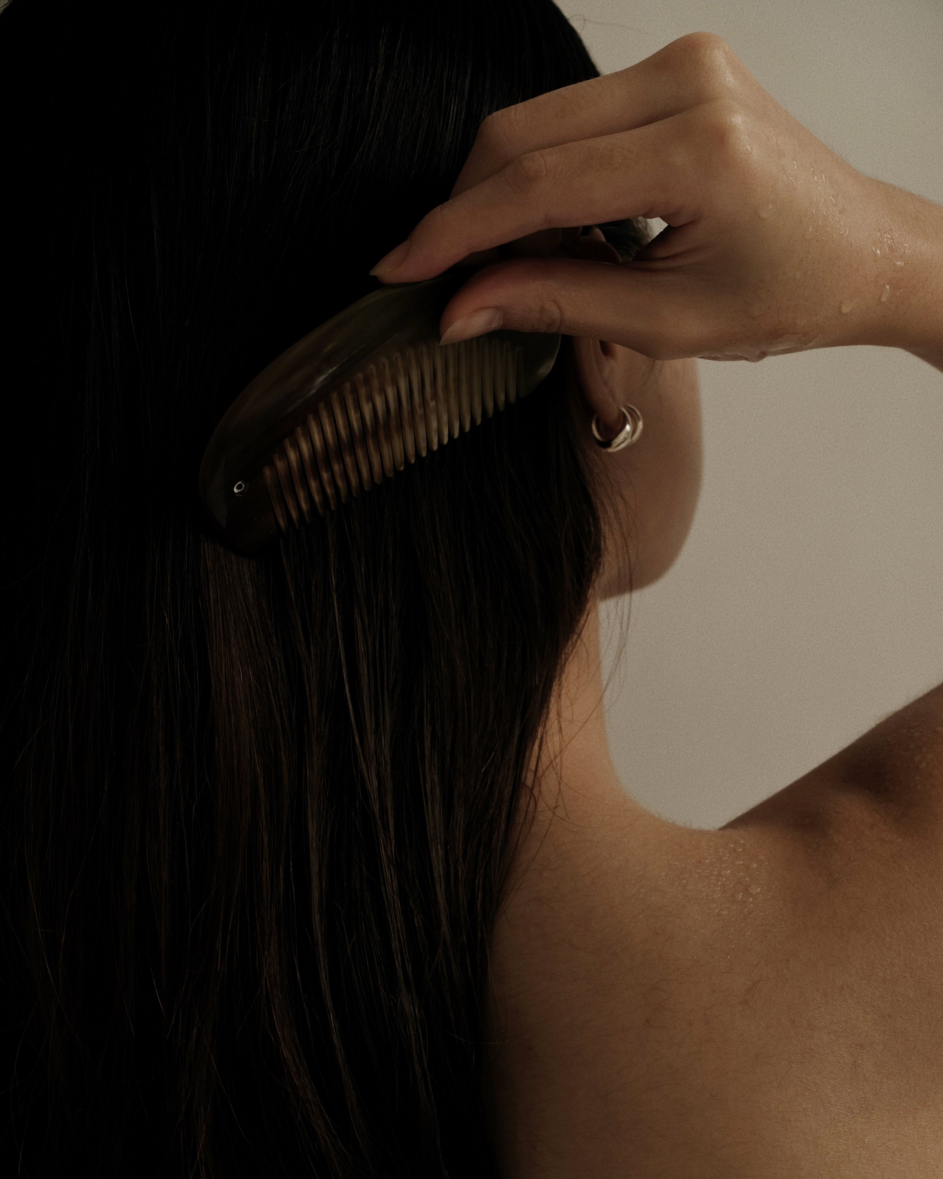 Curved Travel Horn Comb 002
