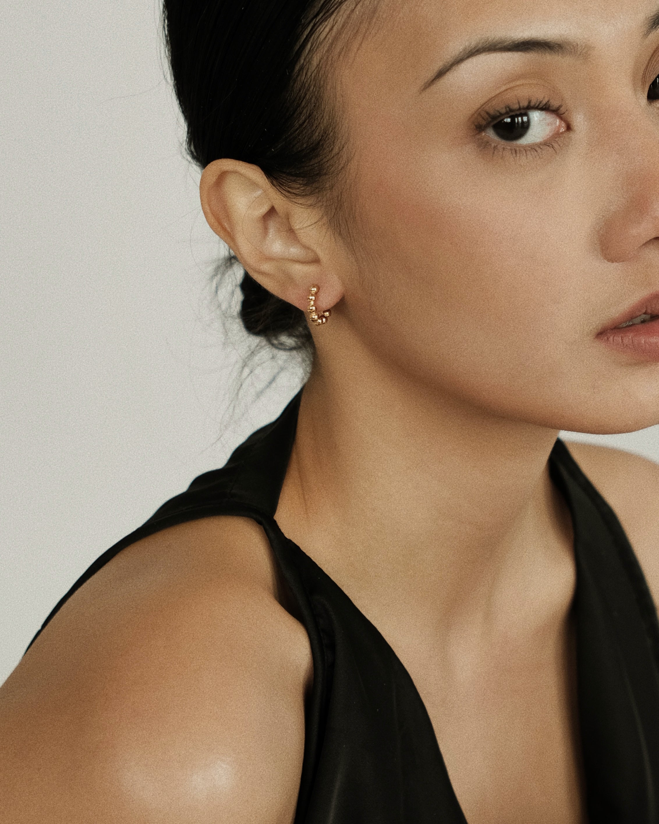 Oaia Beaded Hoop Earrings
