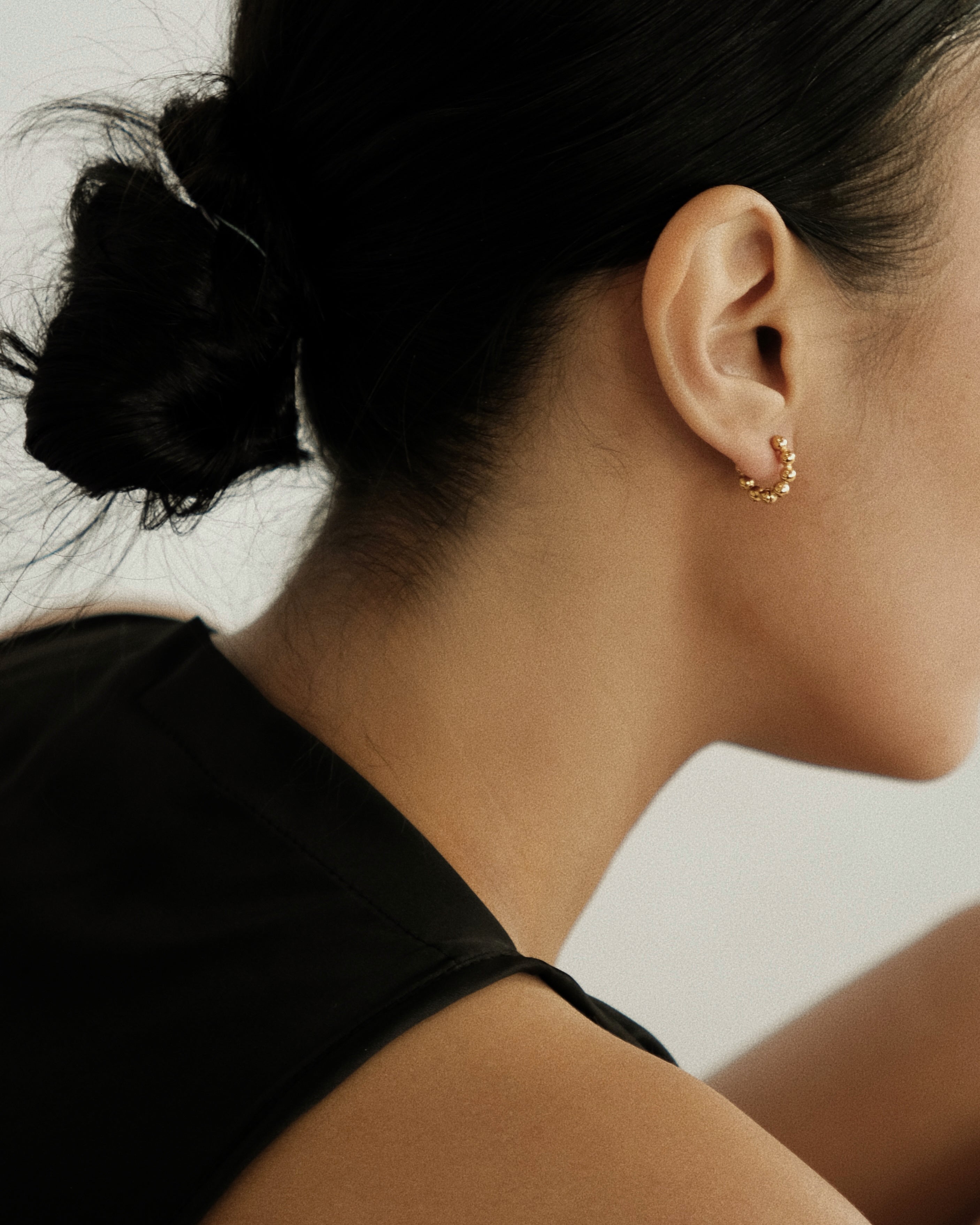 Oaia Beaded Hoop Earrings