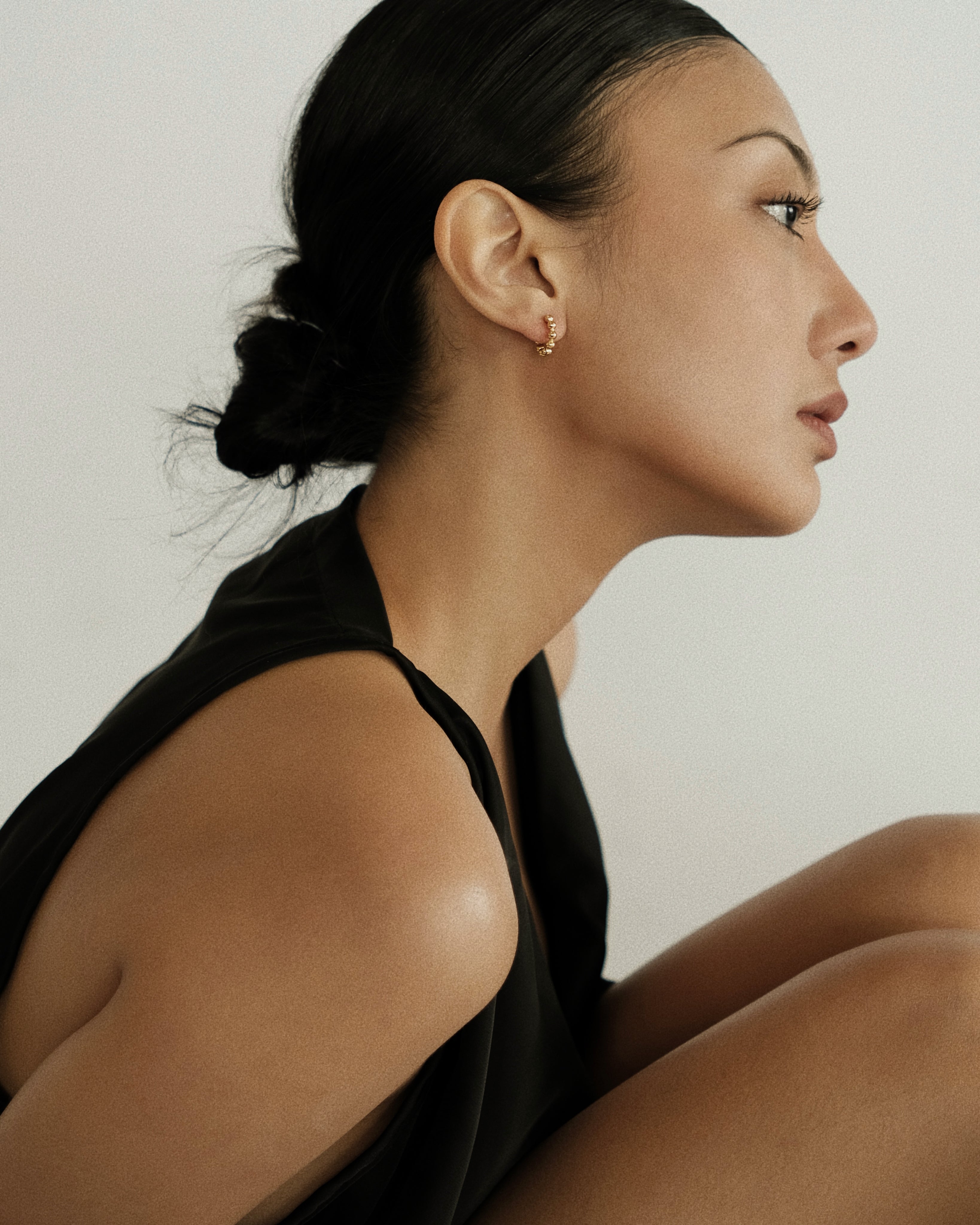 Oaia Beaded Hoop Earrings