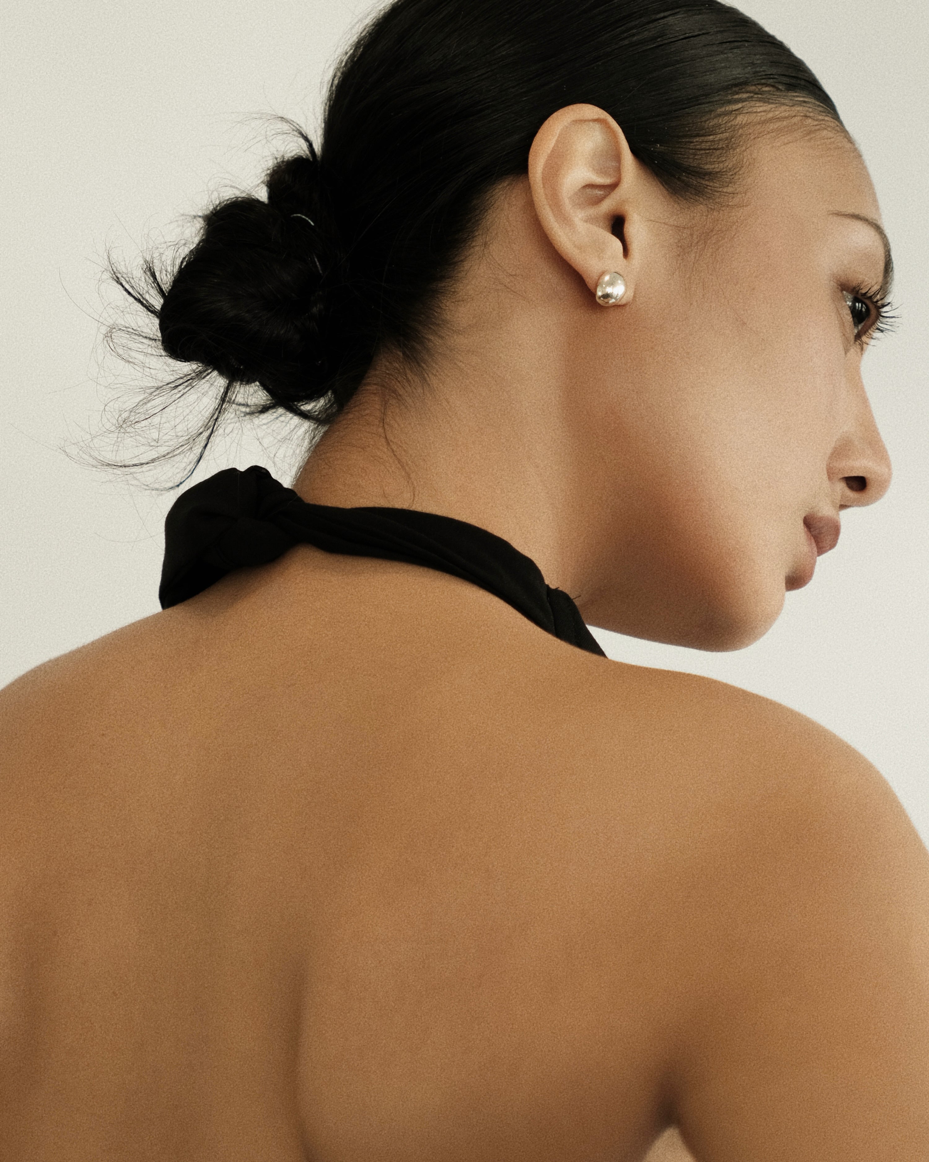 Laila Dome Egg Stud Earrings