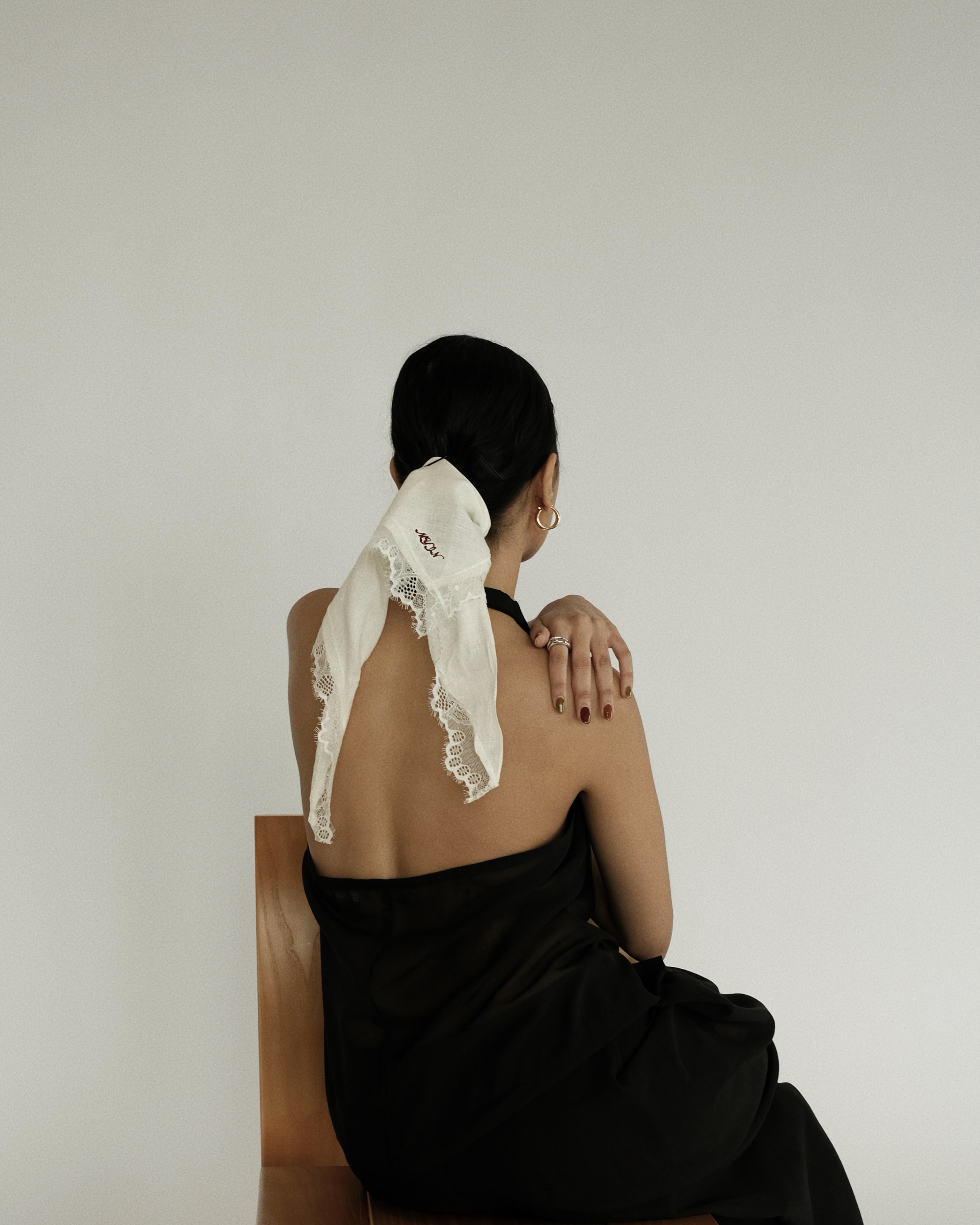Lace Linen Scarf