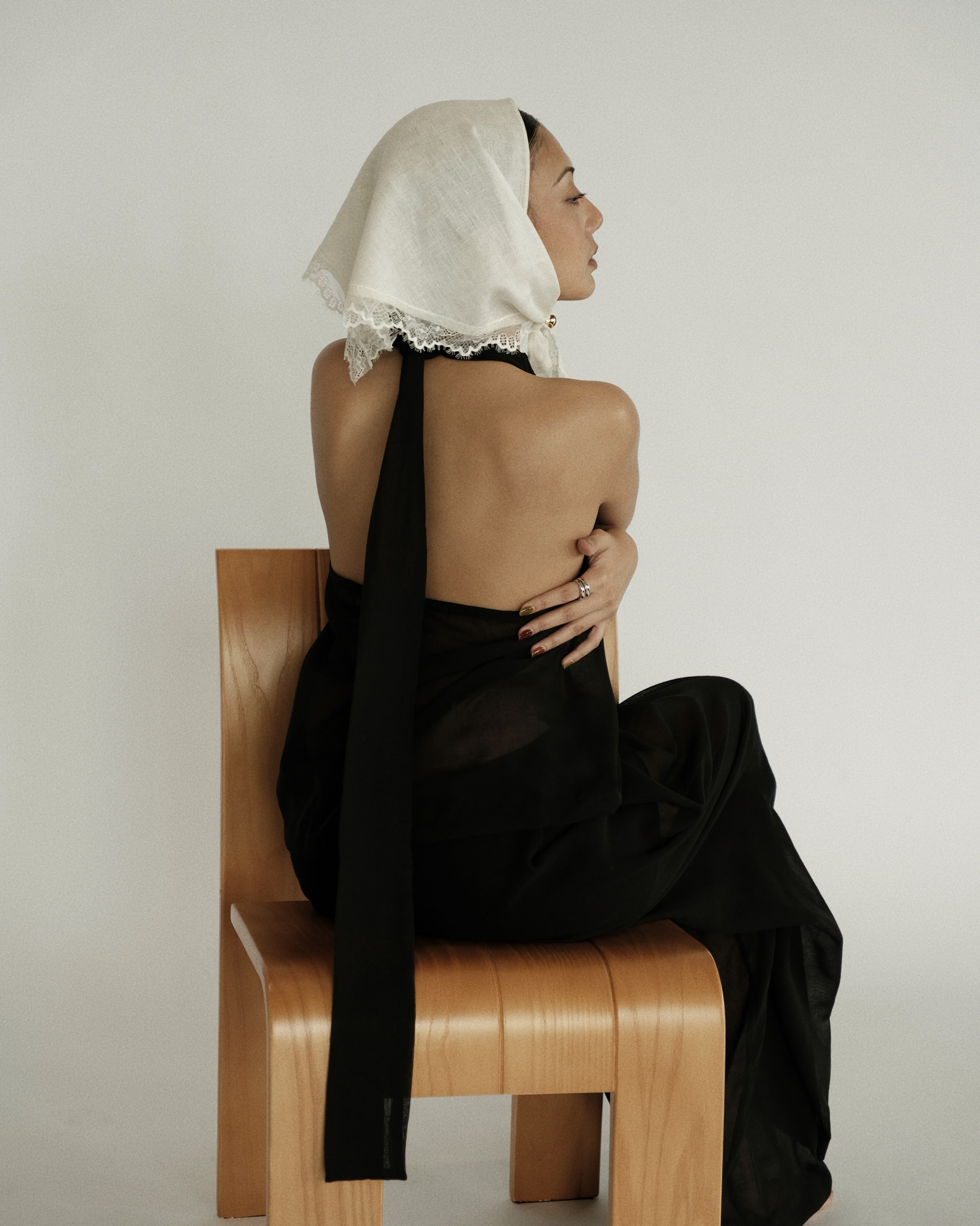 Lace Linen Scarf