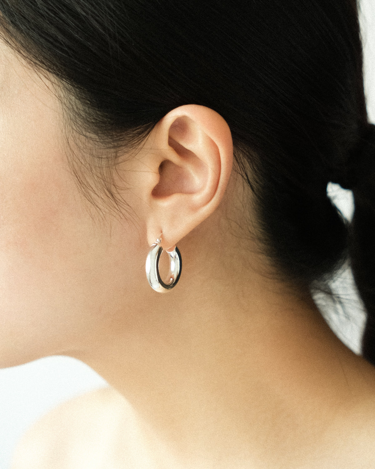 Agnes Bold Sculptural Hoop Earrings