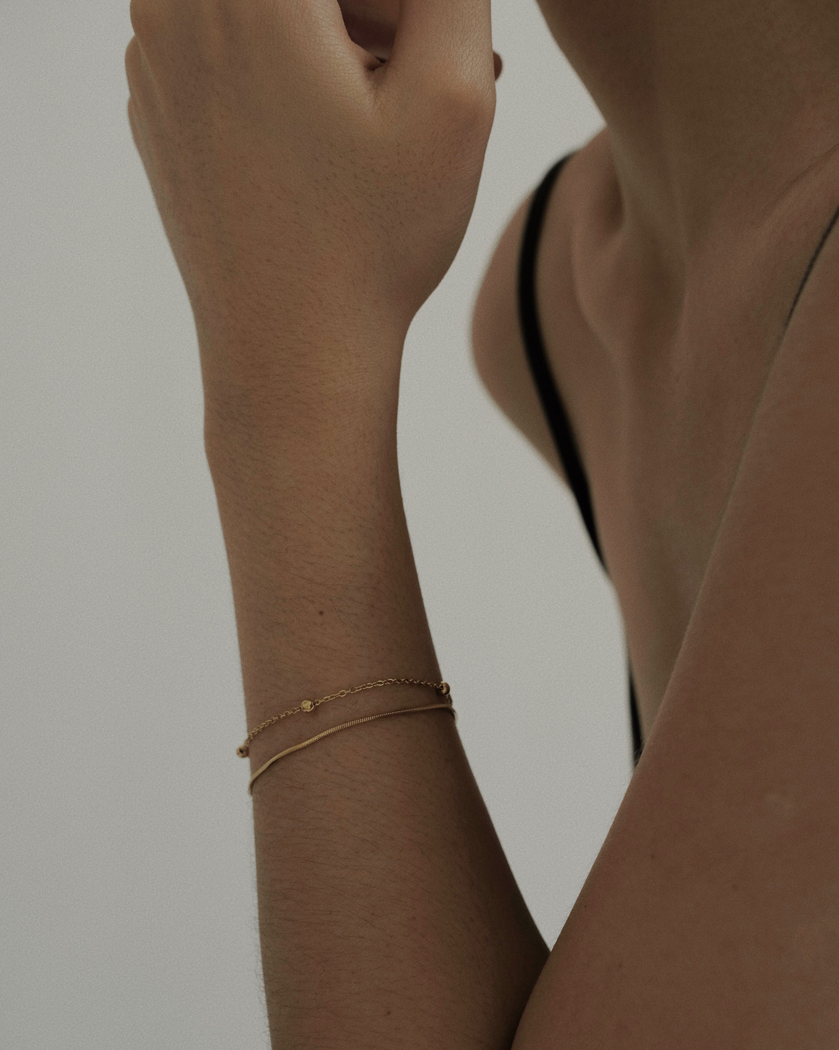 Heli Layered Snake Bobble Chain Bracelet