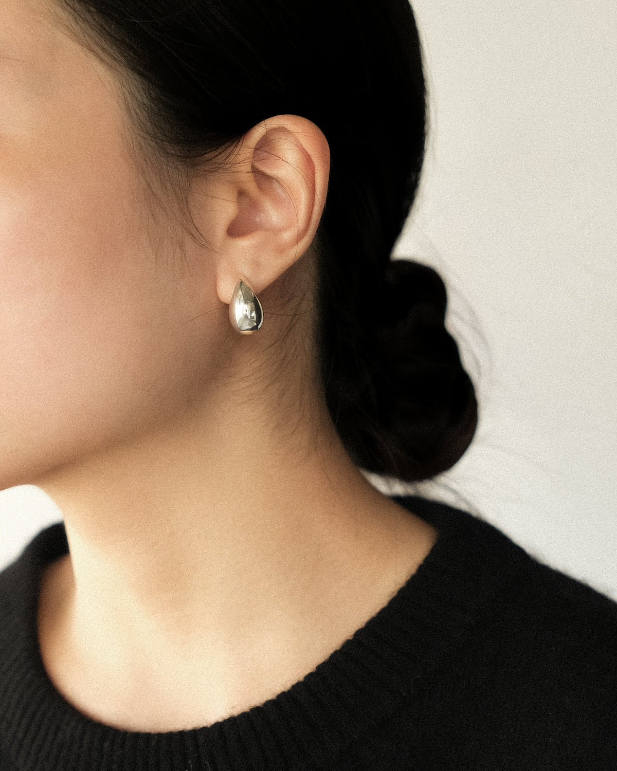 Bold Aoja Sculptural Drop Stud Earrings