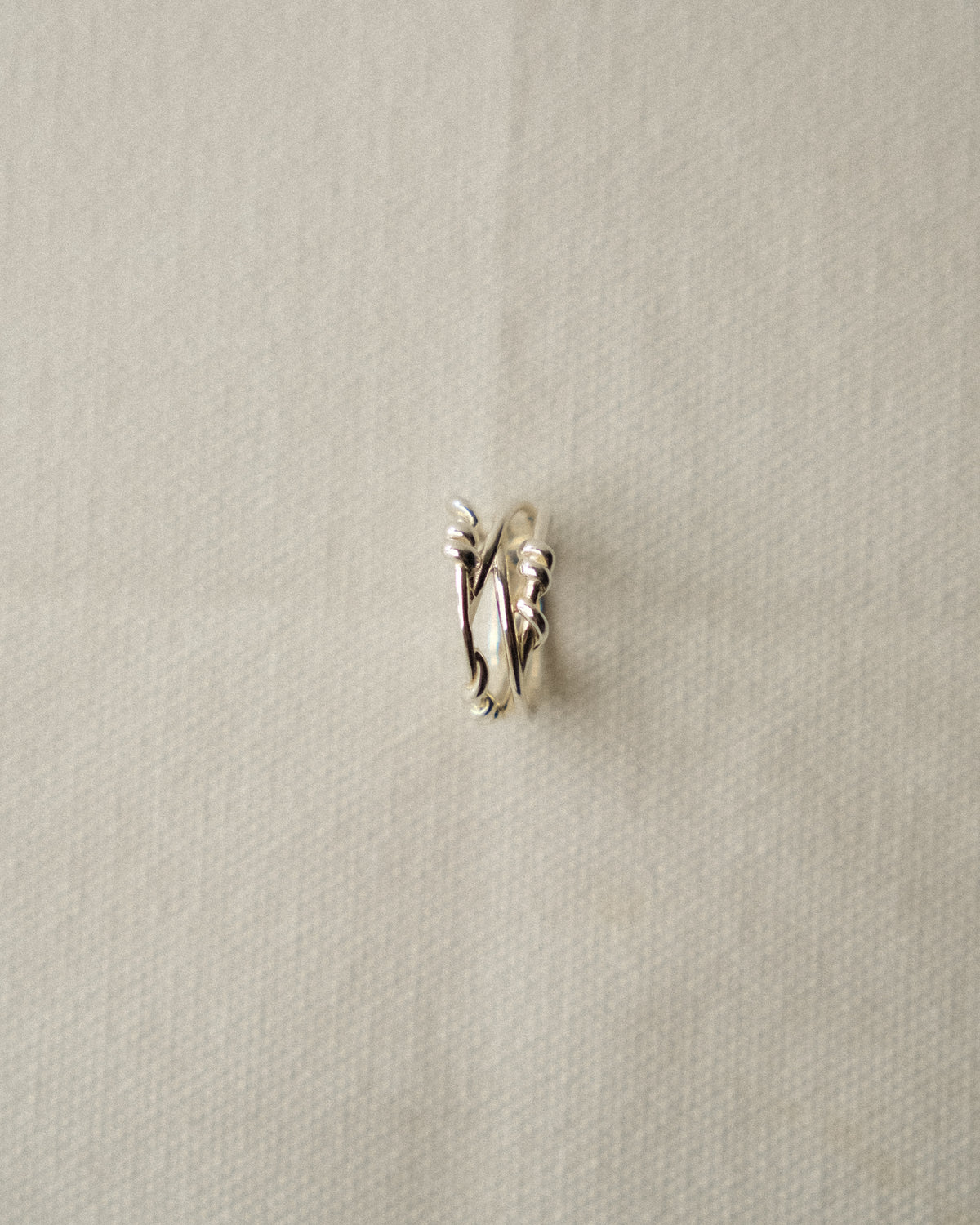 Olea Trio Crossed Vine Band Ring
