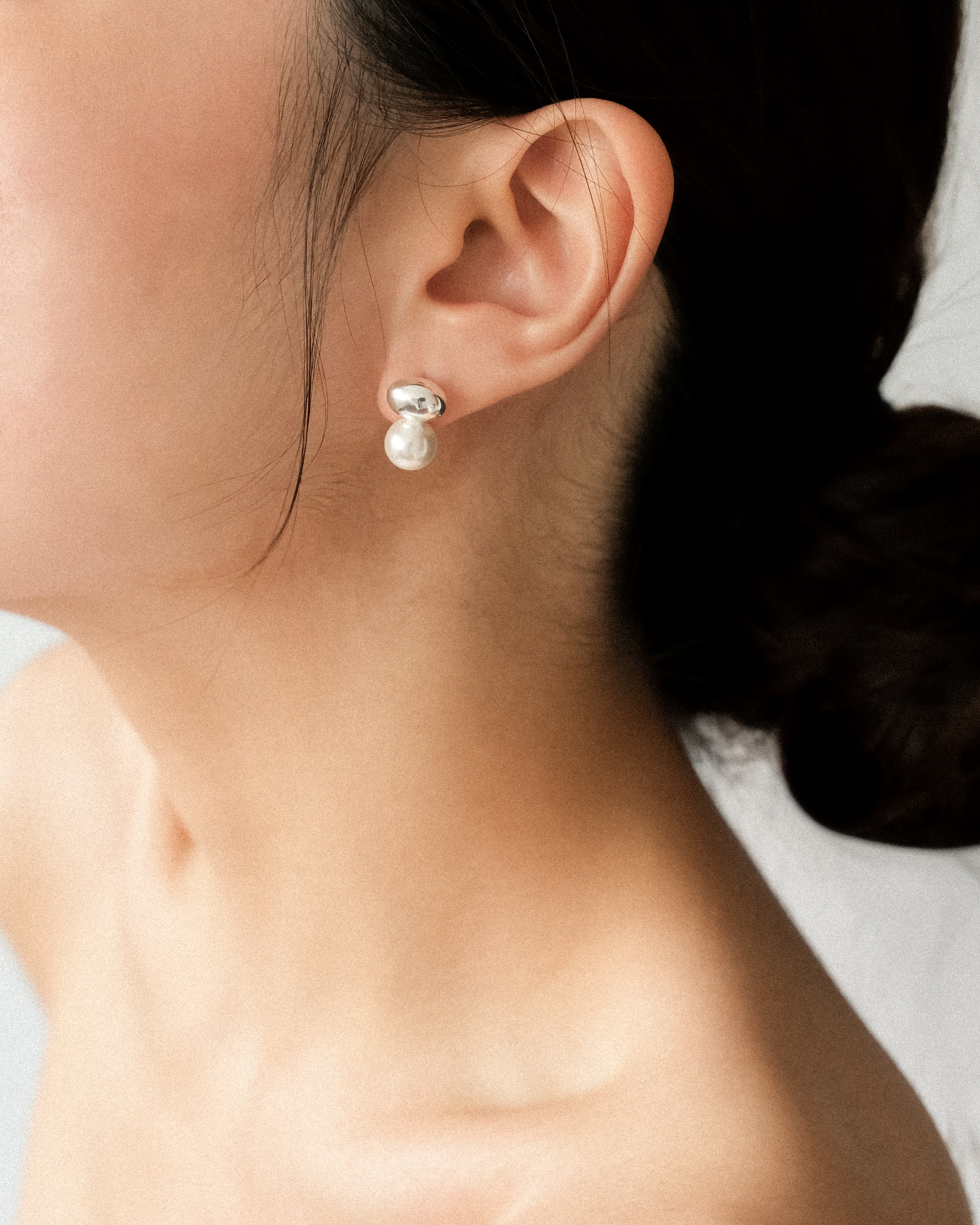 Bold Toia Pearl Stud Earrings