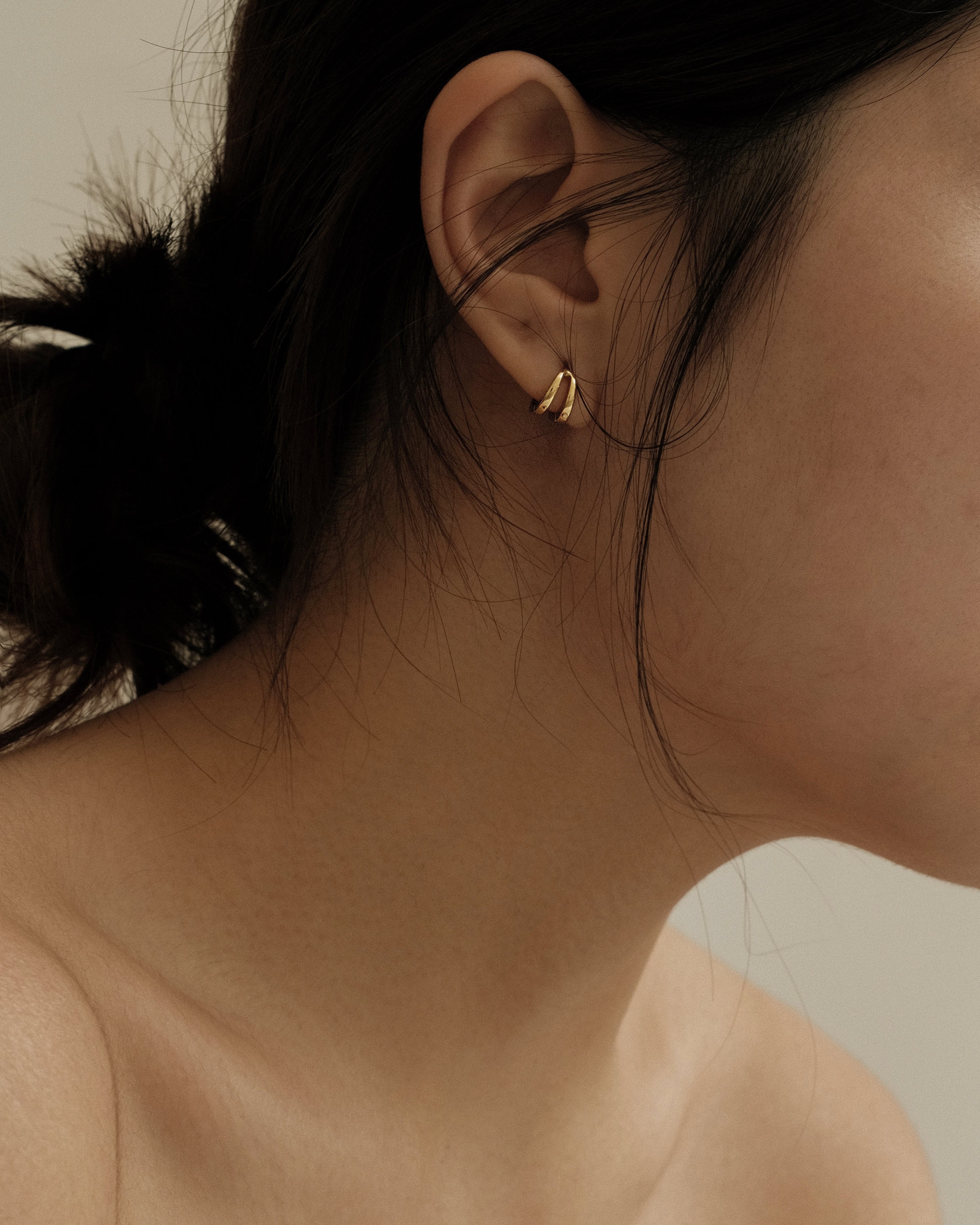Ciel Mini Hoop Huggie Earrings